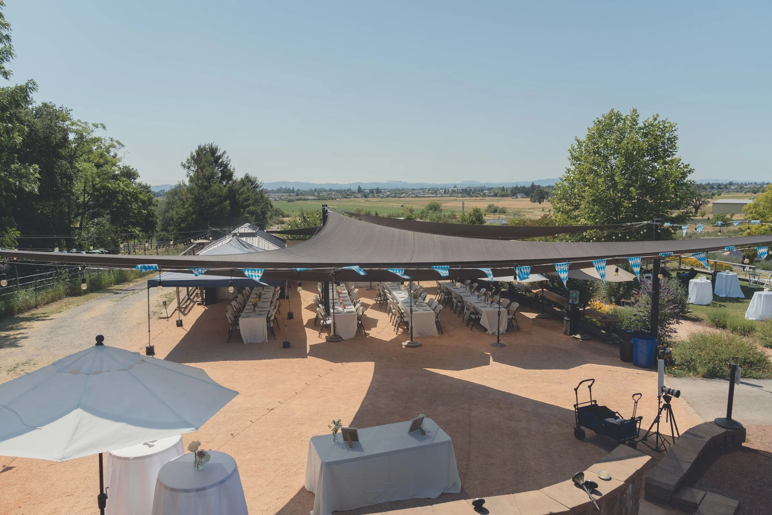 Architectural details of the Sonoma wedding location captured in natural light.
