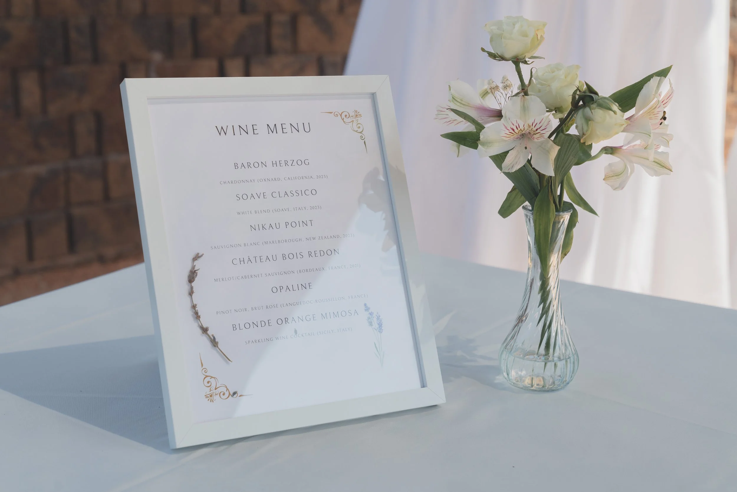 Invitation suite photographed during Katherine and Calvin’s Sonoma wedding.
