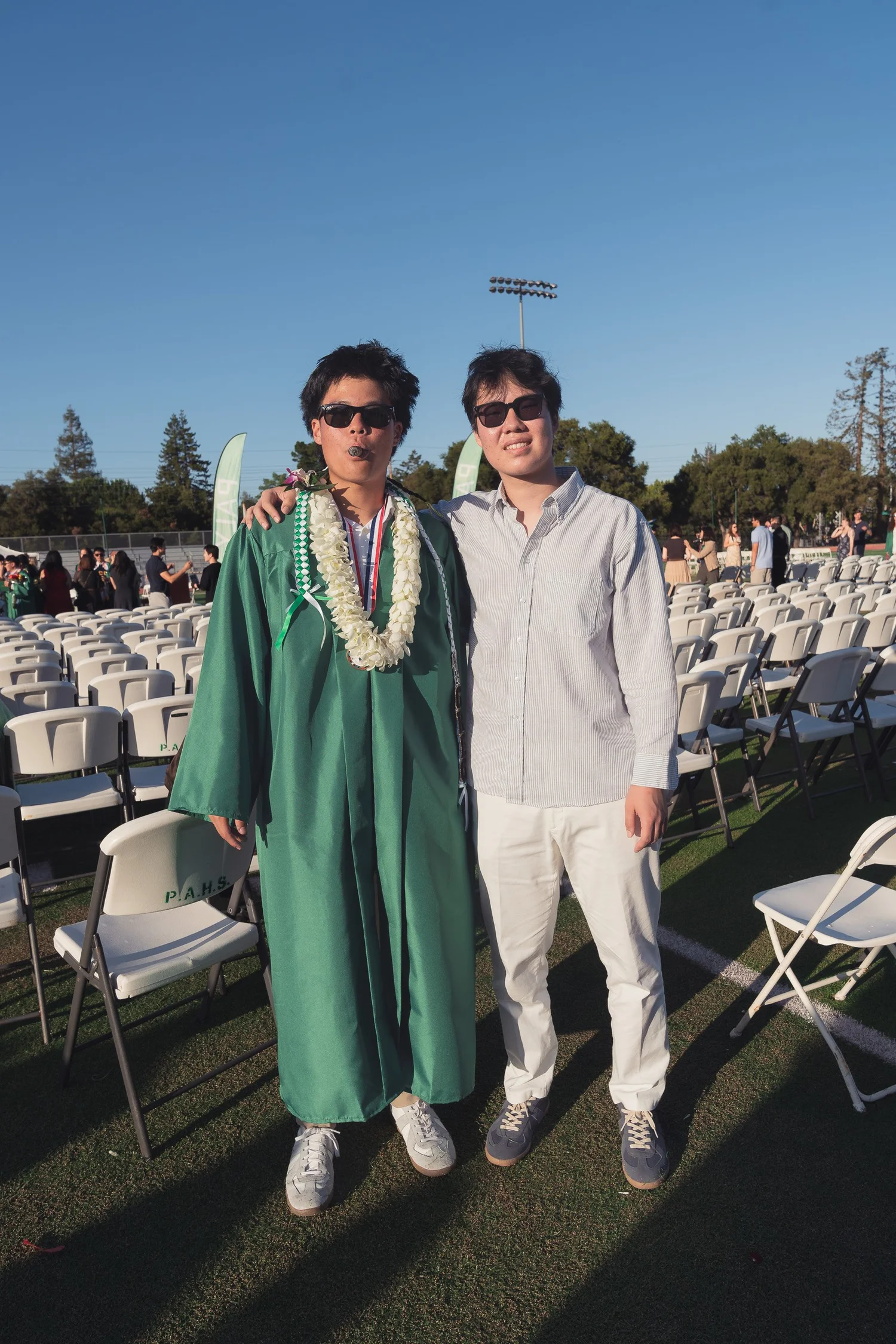 Brothers in sunglasses