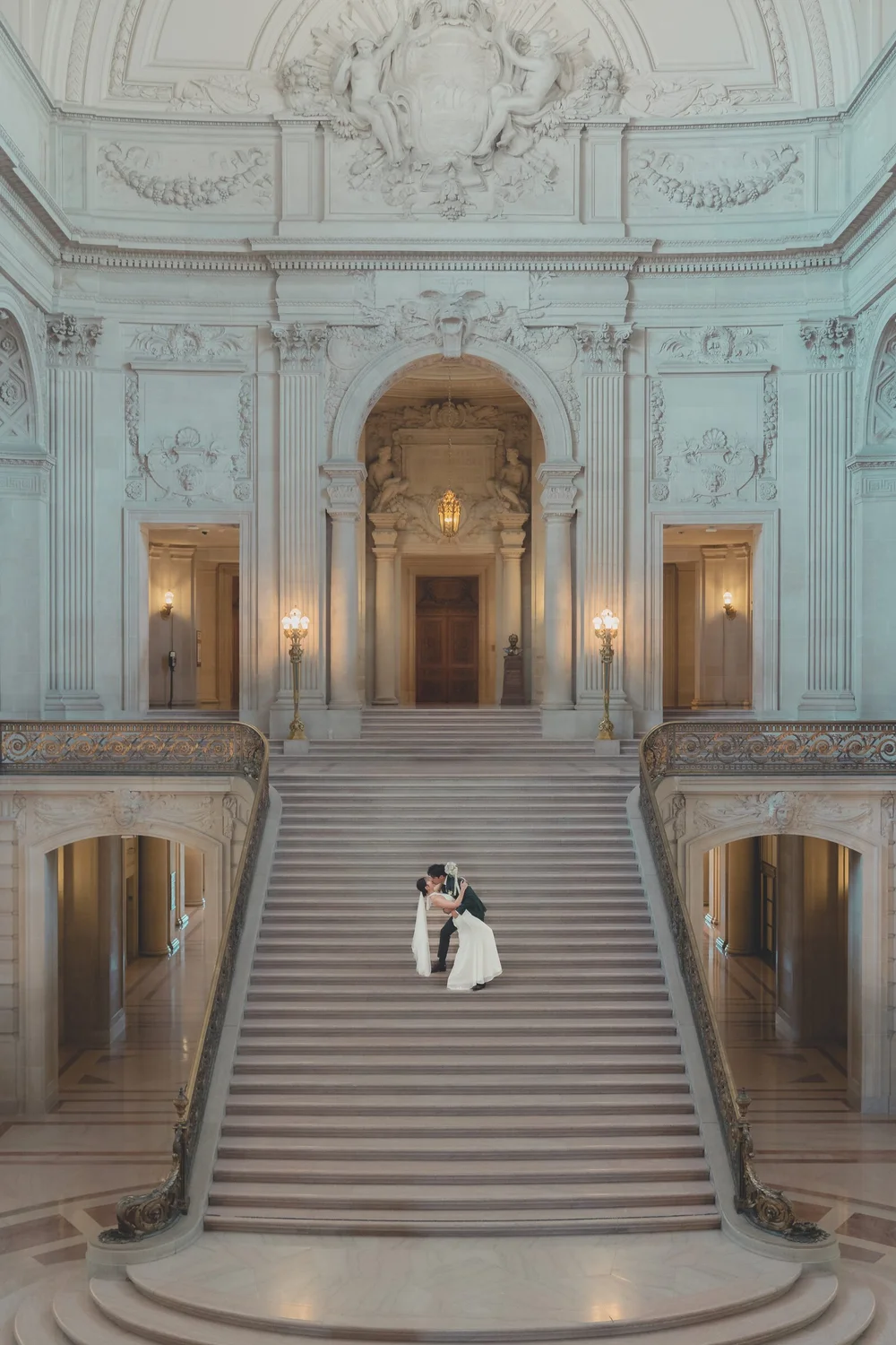 Under the rotunda