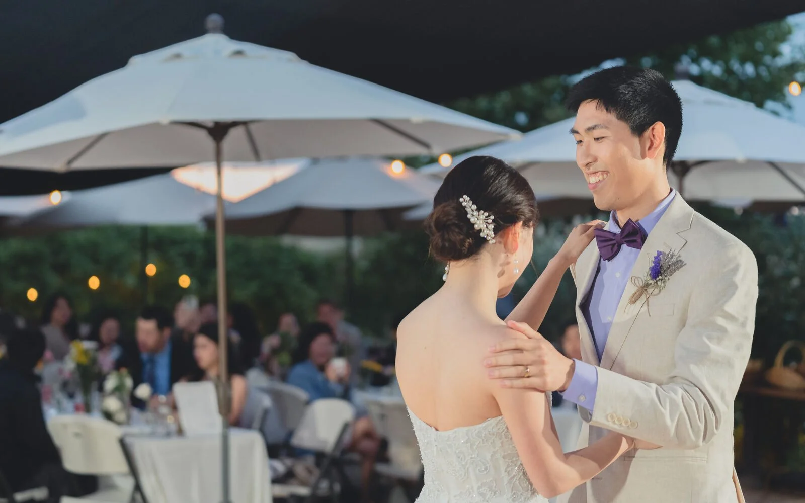 The first dance, in the last of the light