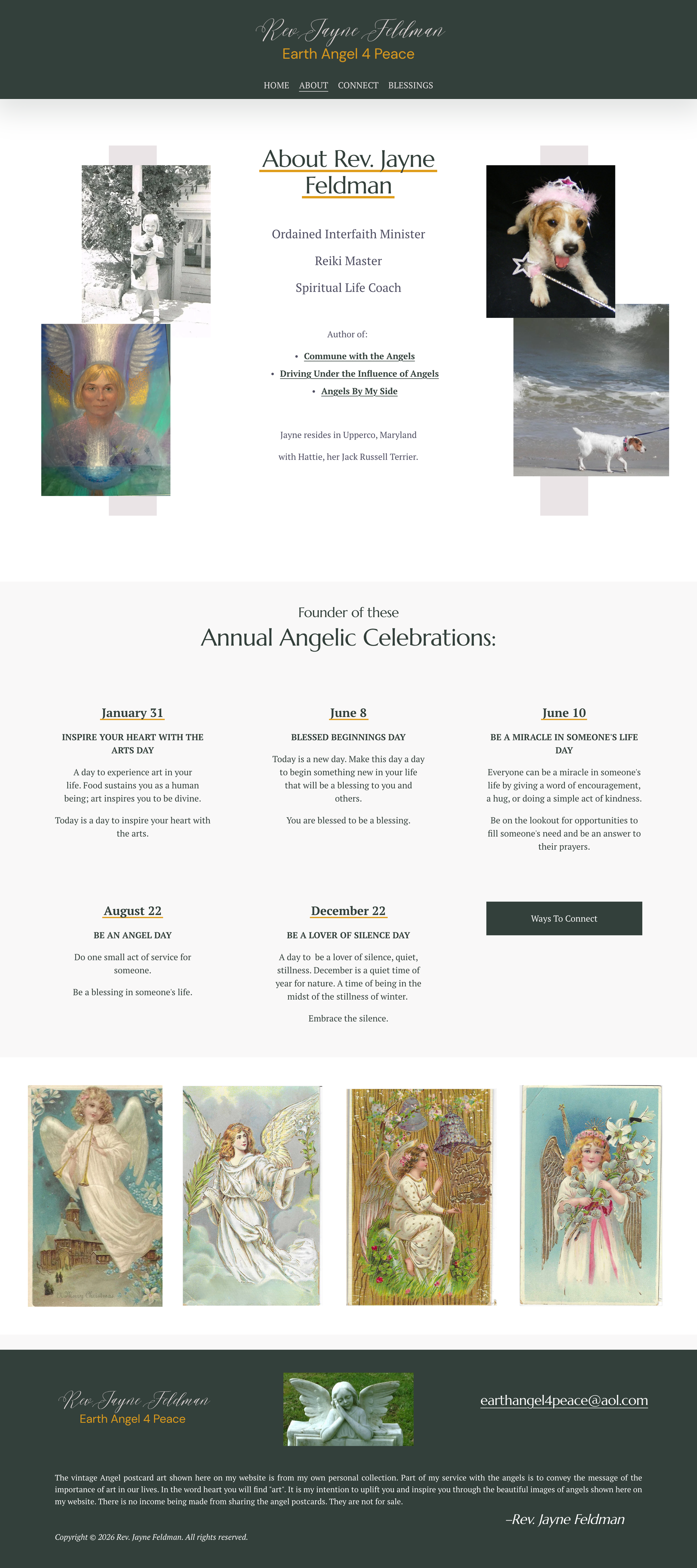 vintage angel postcards