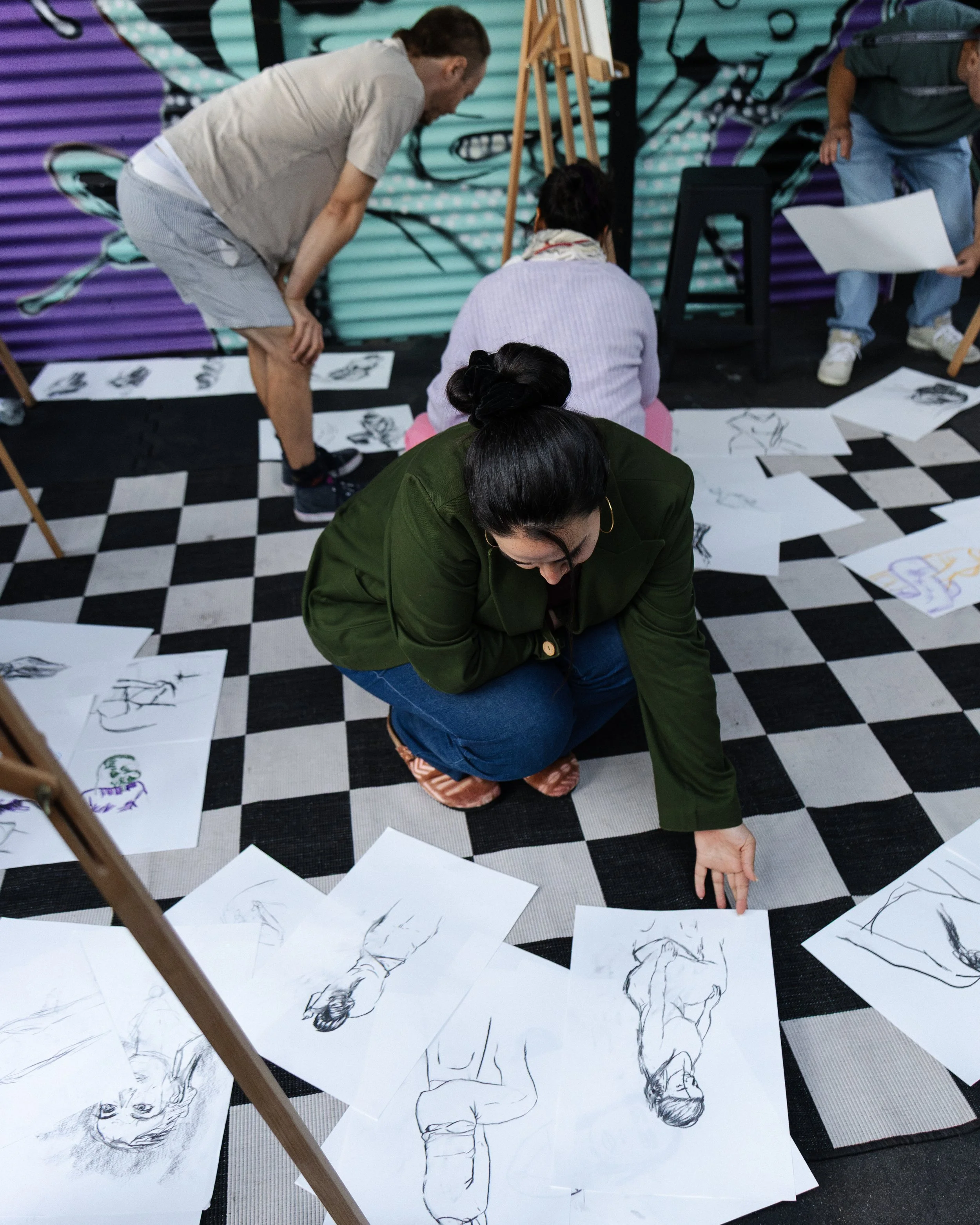 Life drawing with rossel chaslie