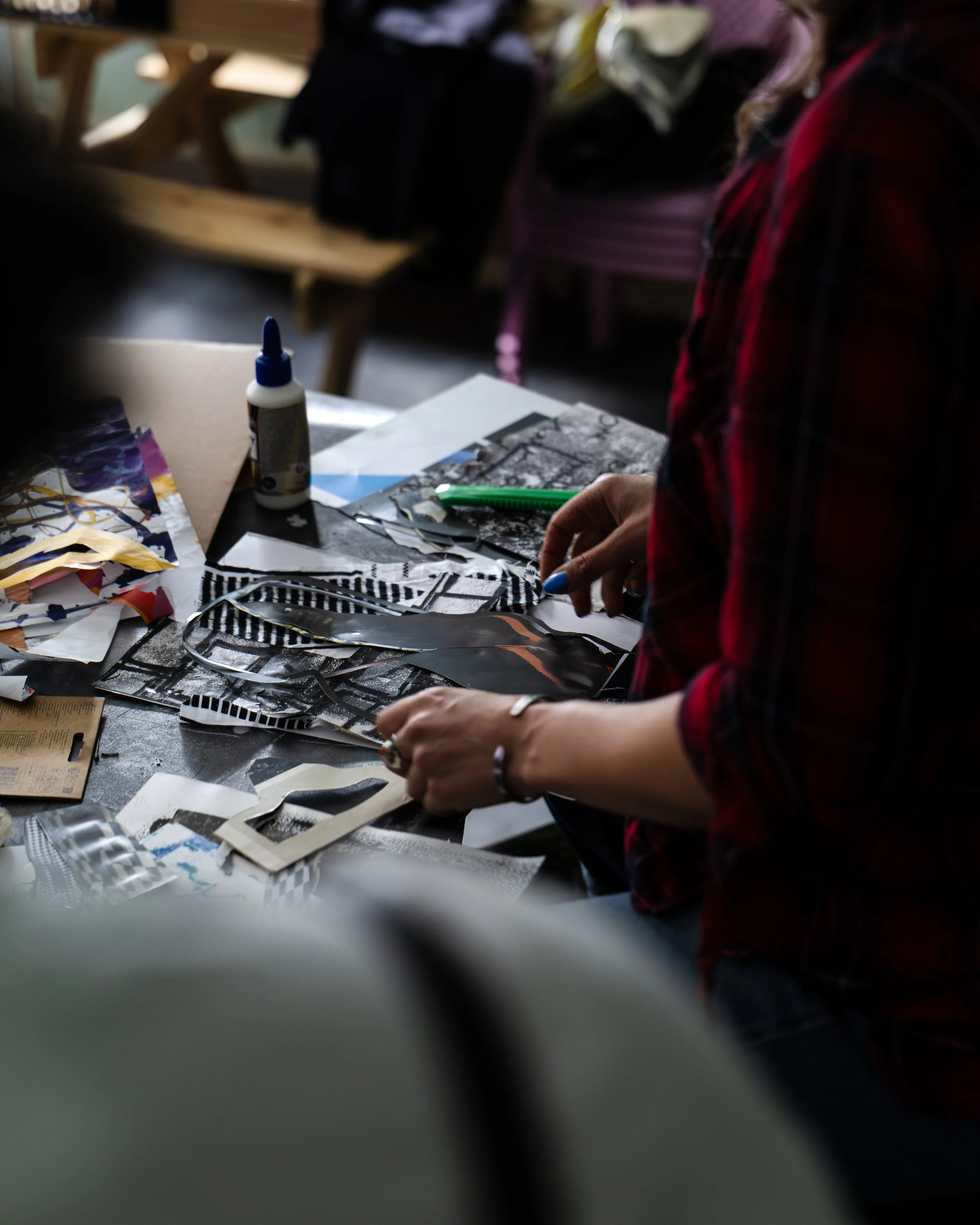 collage workshop with AiRich