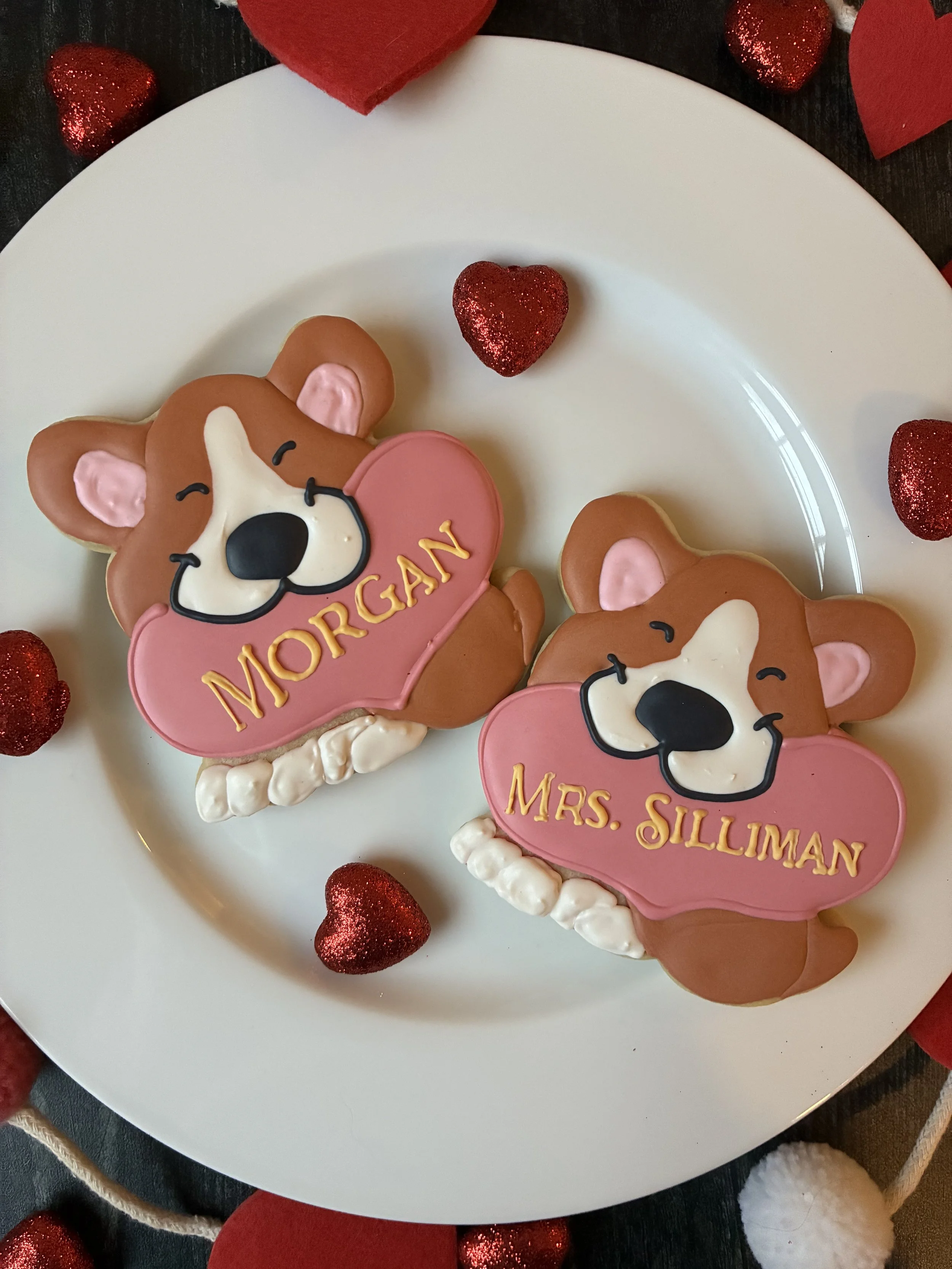 Personalized Corgi Cookie