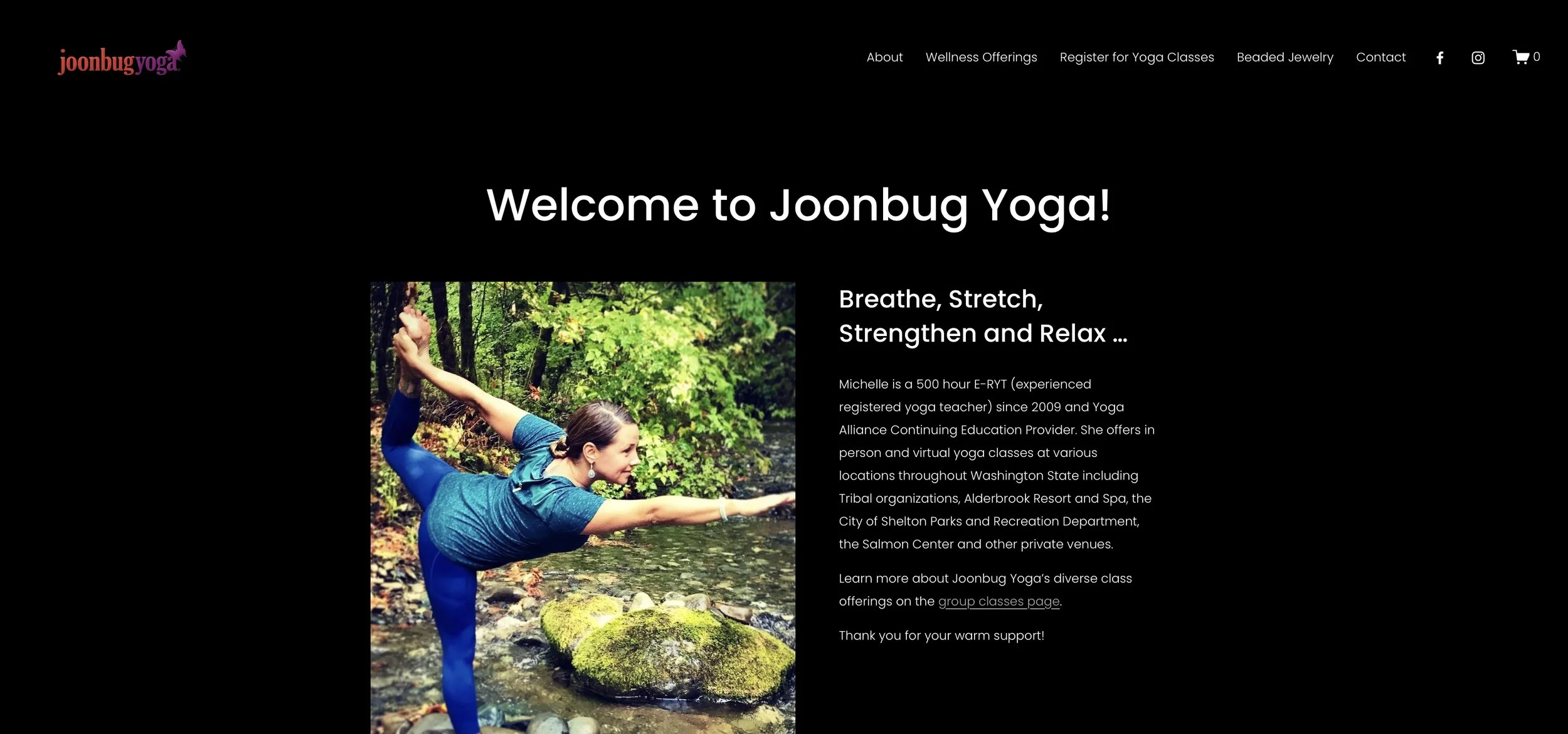 Joonbug Yoga Website and Logo Design