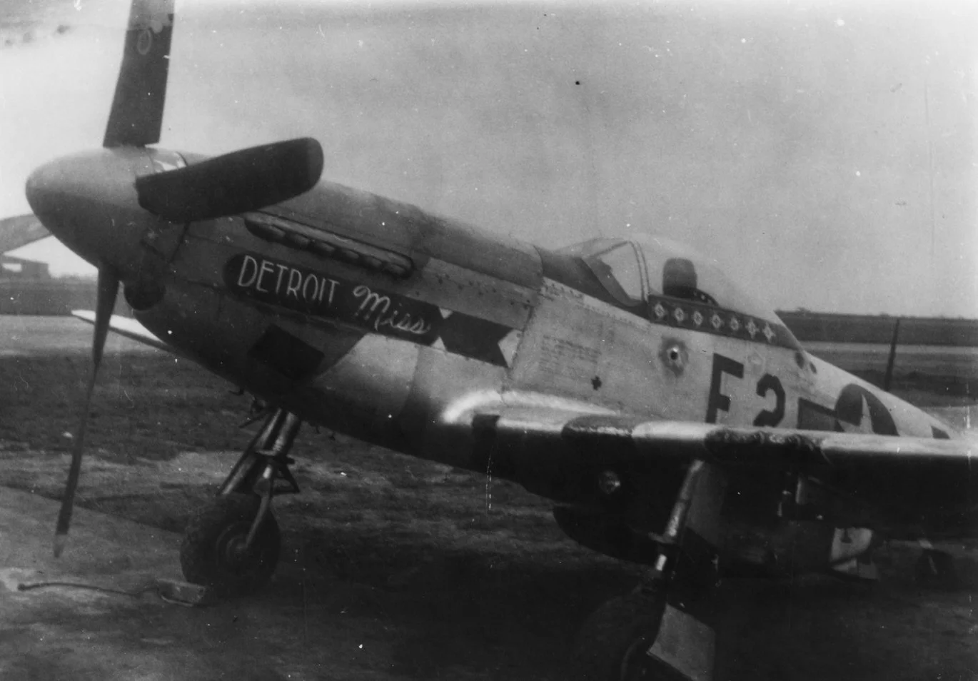 Detroit Miss of the 375th Fighter Squadron, 361st Fighter Group - the personal aircraft of Lt. Urban ‘Ben’ Drew