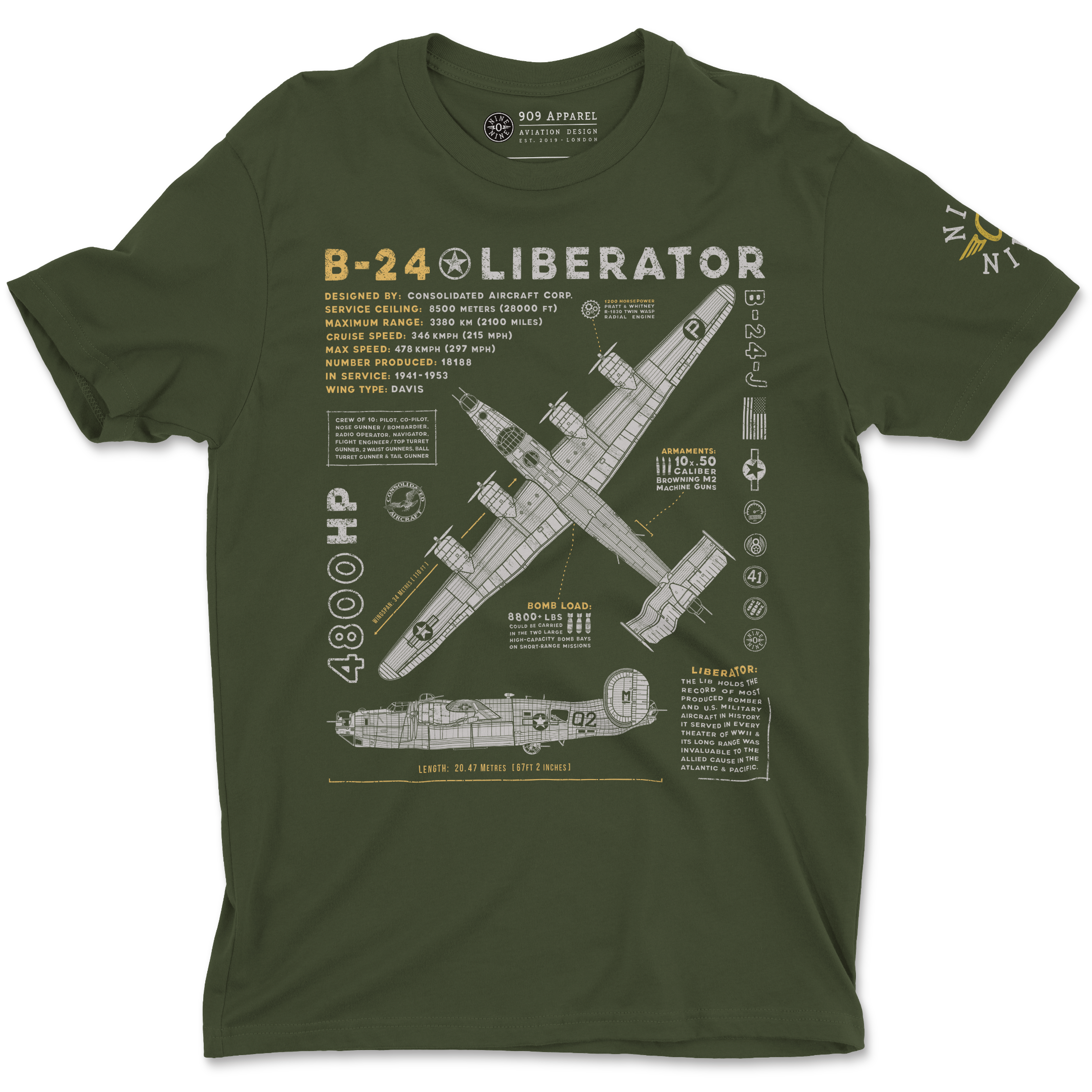 B-24 Liberator Witchcraft T-Shirt