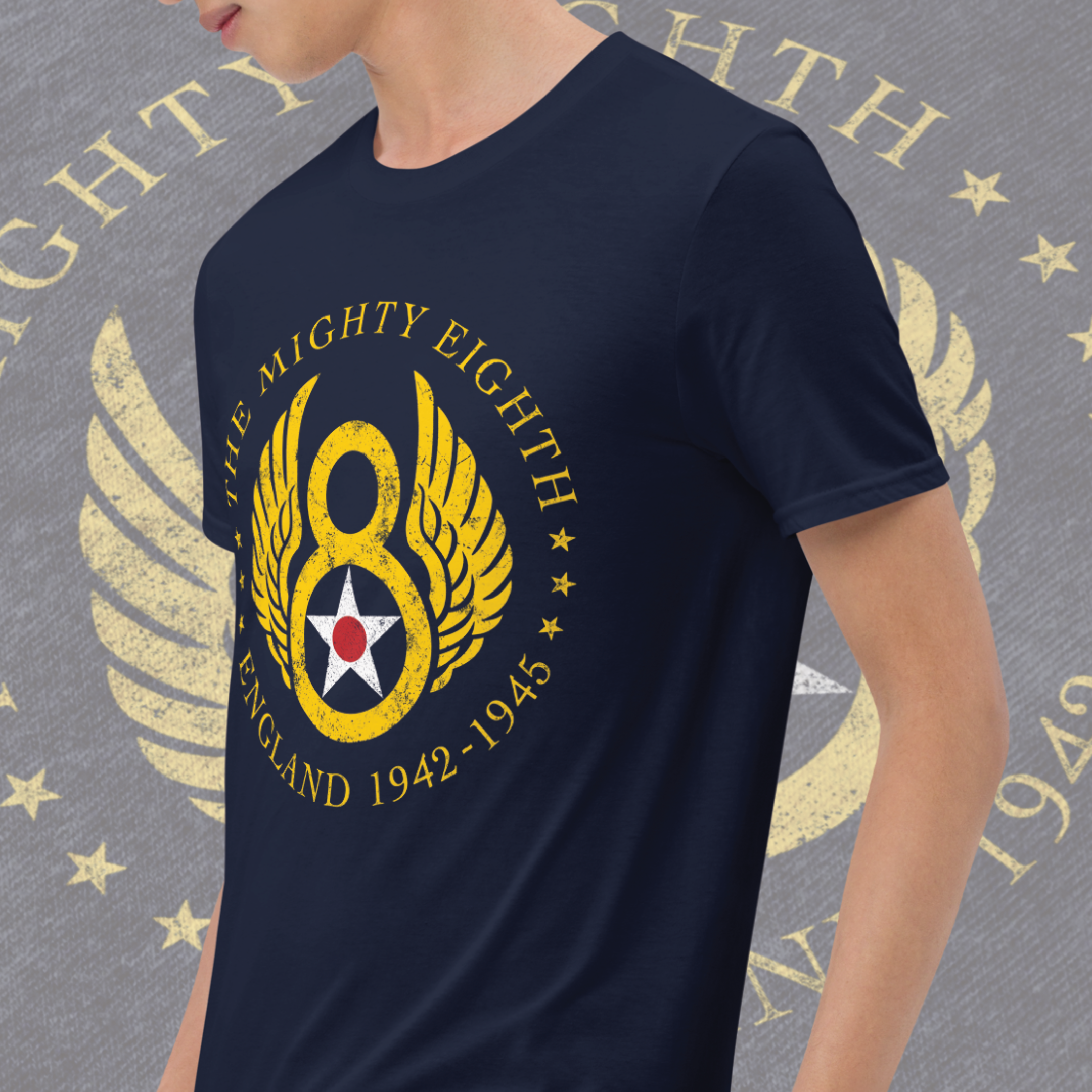 Mighty 8th Air Force WW2 Bomber Insignia T-Shirt