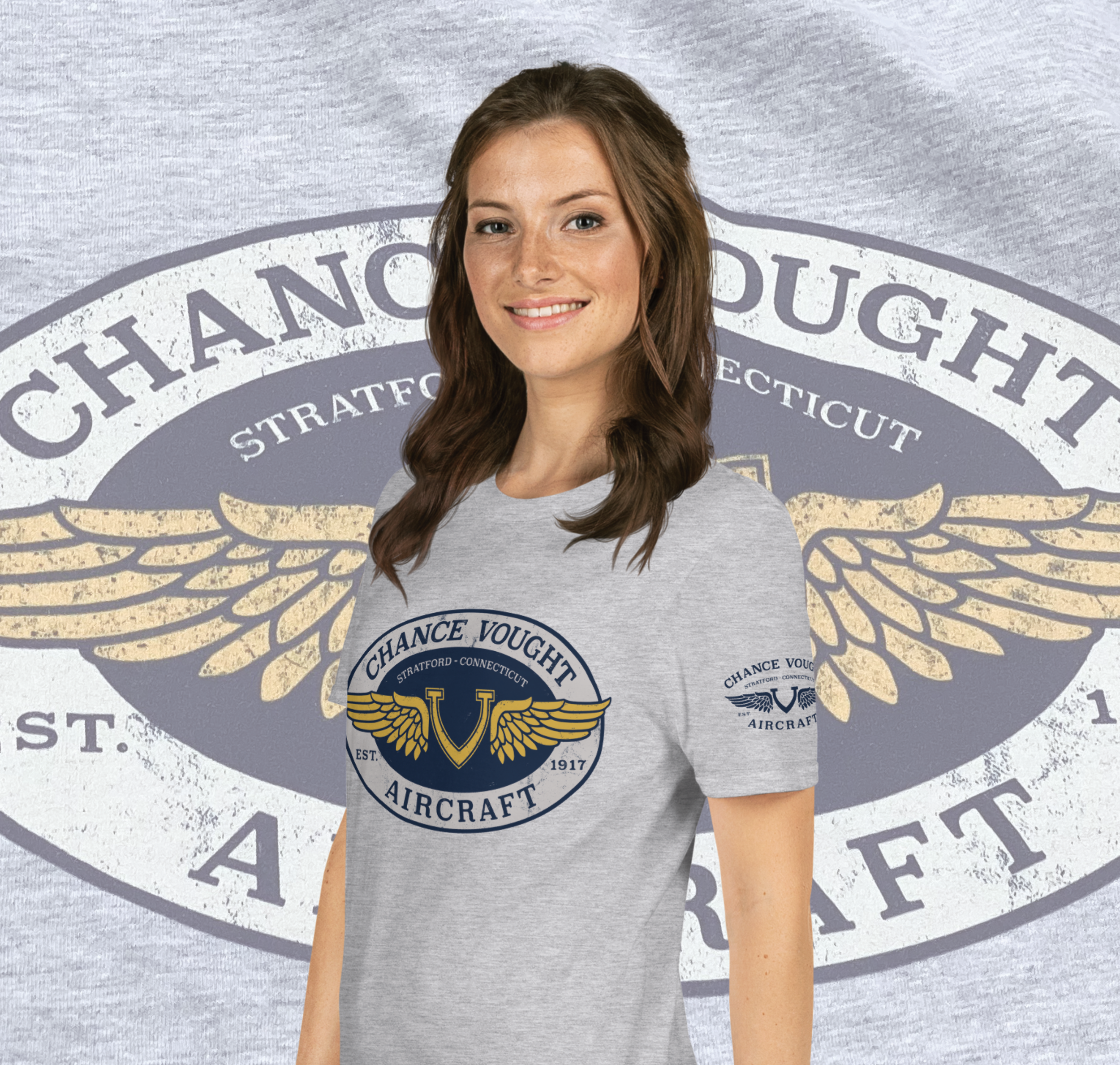 Vintage Chance Vought T-Shirt inspired by 1928 Aéroplanes Vought Logo