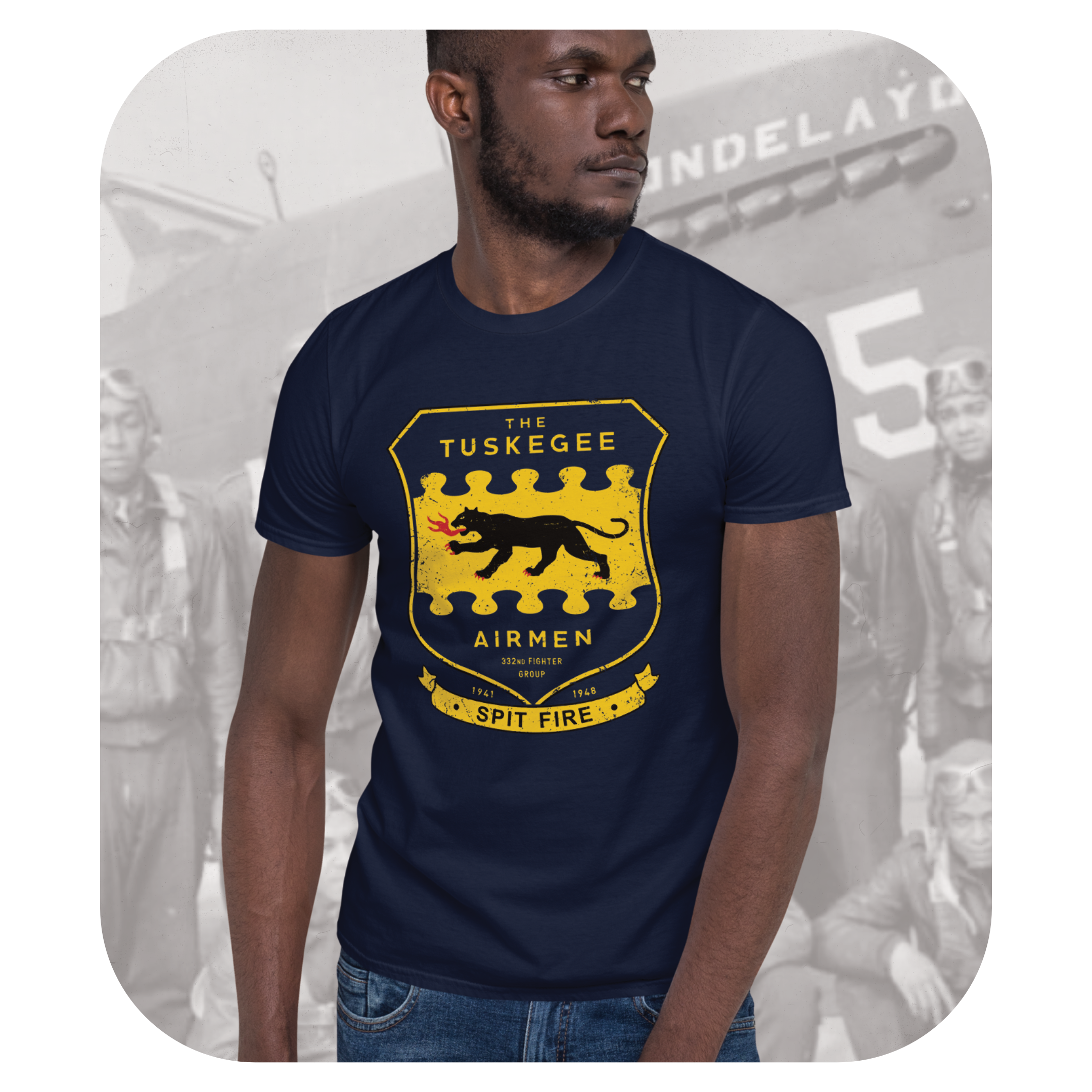 Tuskegee Airmen Redtails 332nd Fighter Squadron T-Shirt