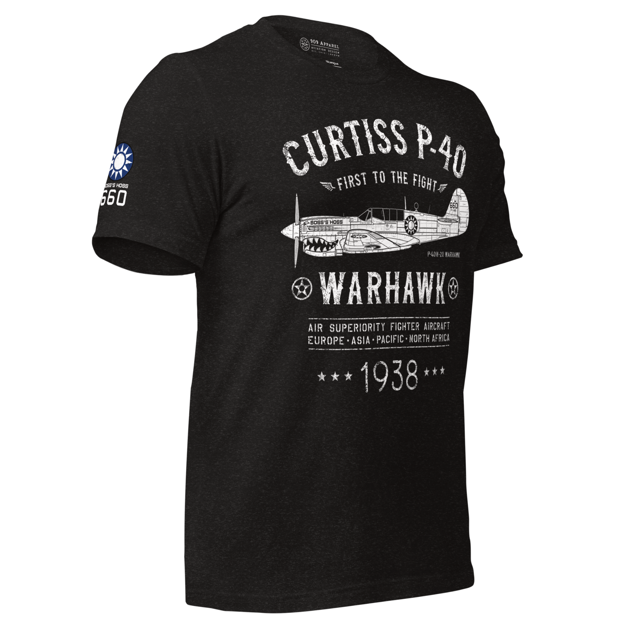 P-40 Warhawk Flying Tigers Boss's Hoss T-Shirt