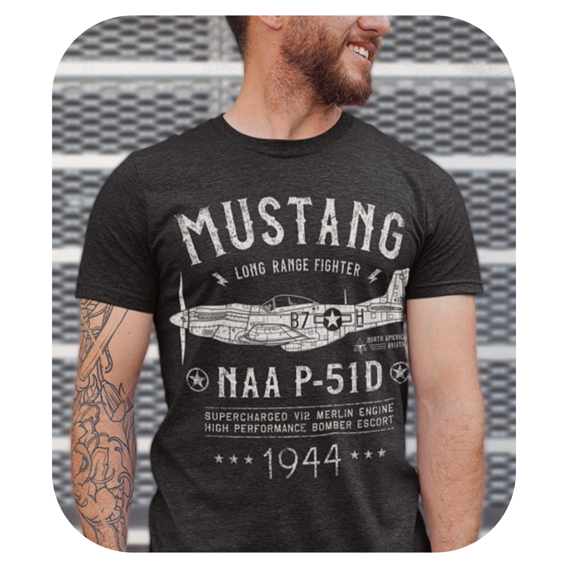 P-51 Mustang - NAA P-51D Aircraft T-Shirt