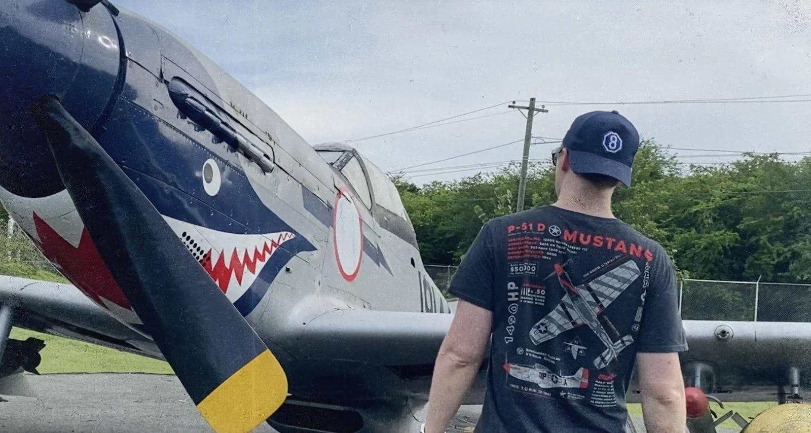 P-51 Mustang ‘Man O War’ Backprint T-Shirt