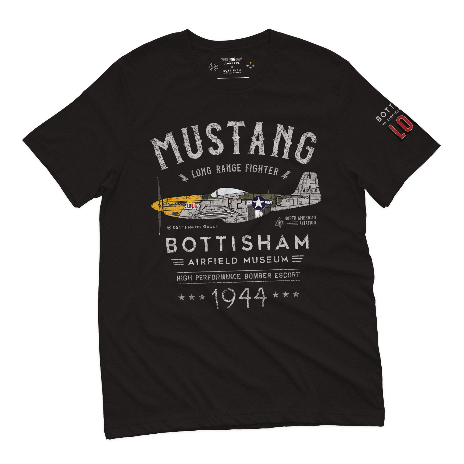 P51 Mustang - Bottisham Airfield Museum Lou IV T-Shirt