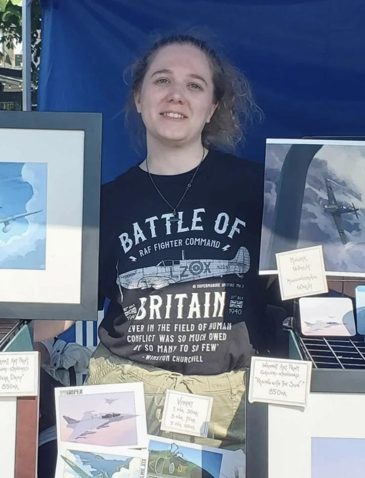 Ren wearing our Battle of Britain T-Shirt