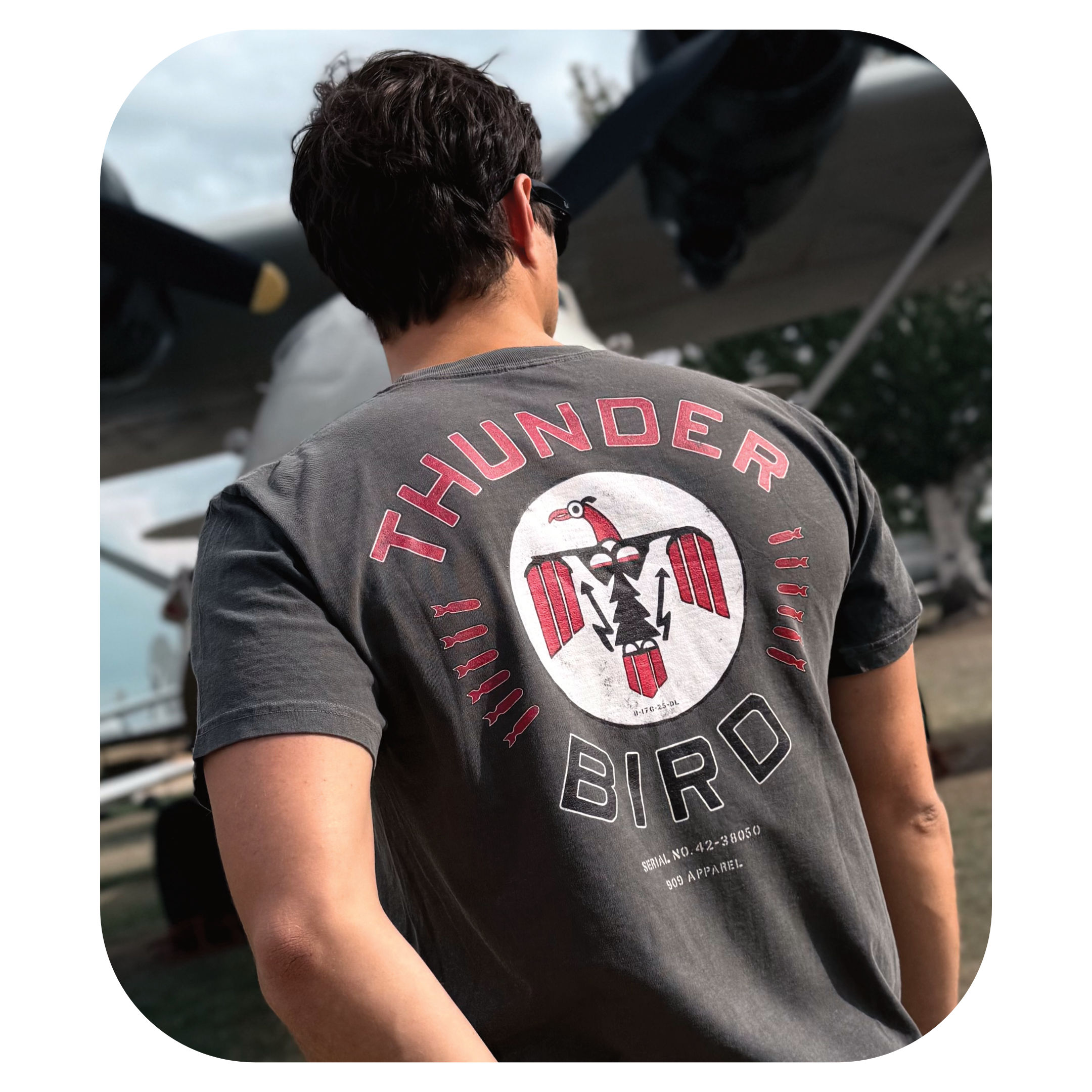 B-17 Thunderbird Nose Art T-Shirt