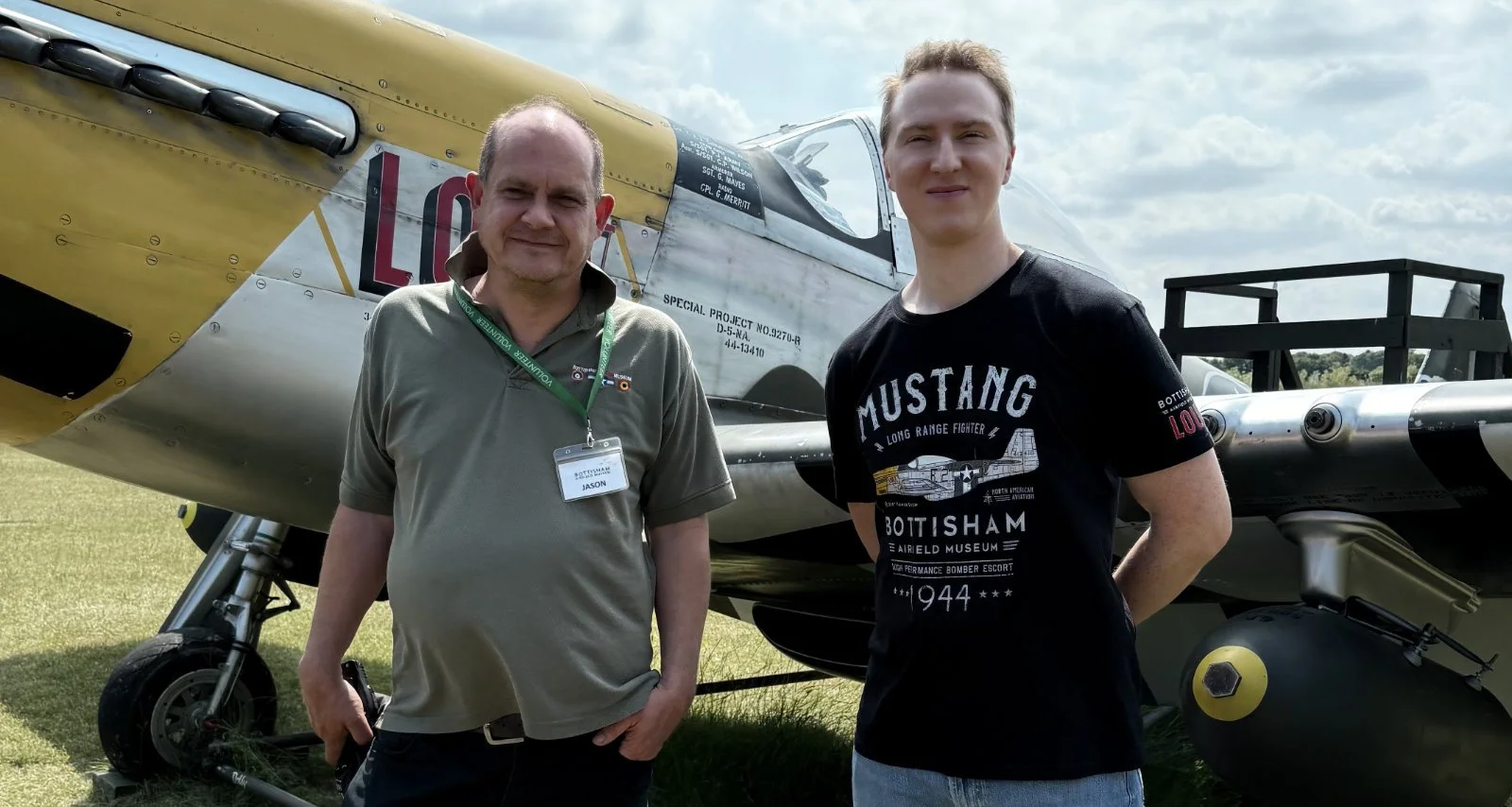P-51D Mustang 'Lou IV' T-Shirt - Bottisham Airfield Museum