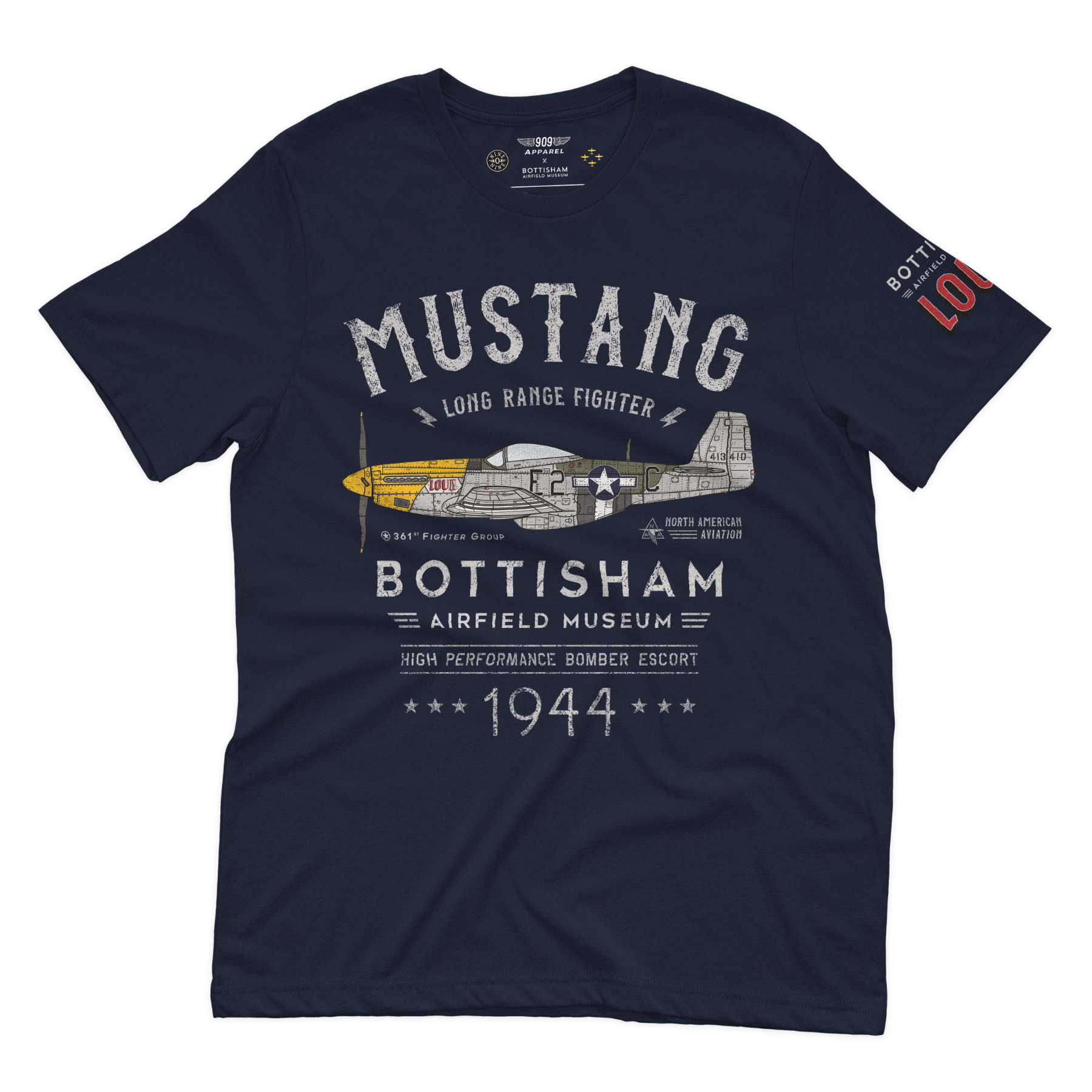 P-51 Mustang 'Lou IV'  - Bottisham Airfield Museum T-Shirt