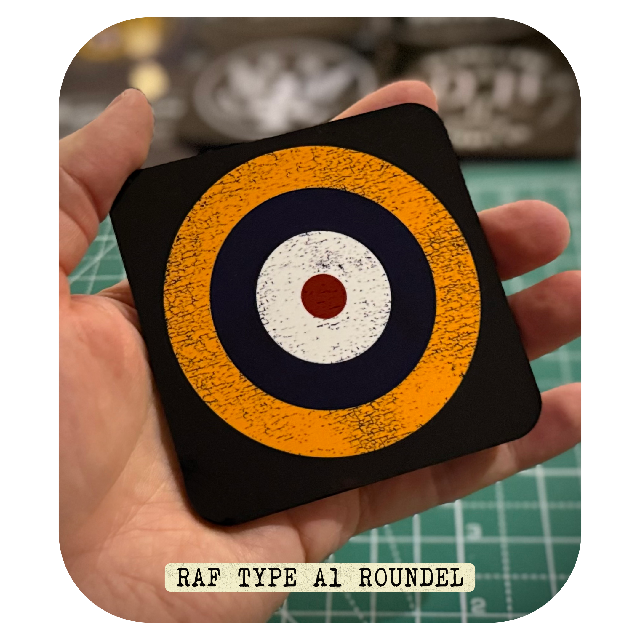 RAF Type A1 Battle of Britain Era aviation roundel coaster