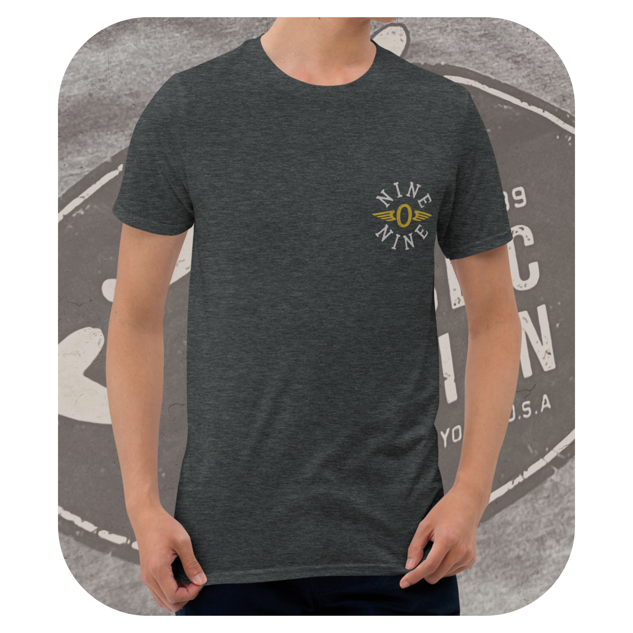 Republic Av Men's Backprint Tee with 909 Apparel Logo