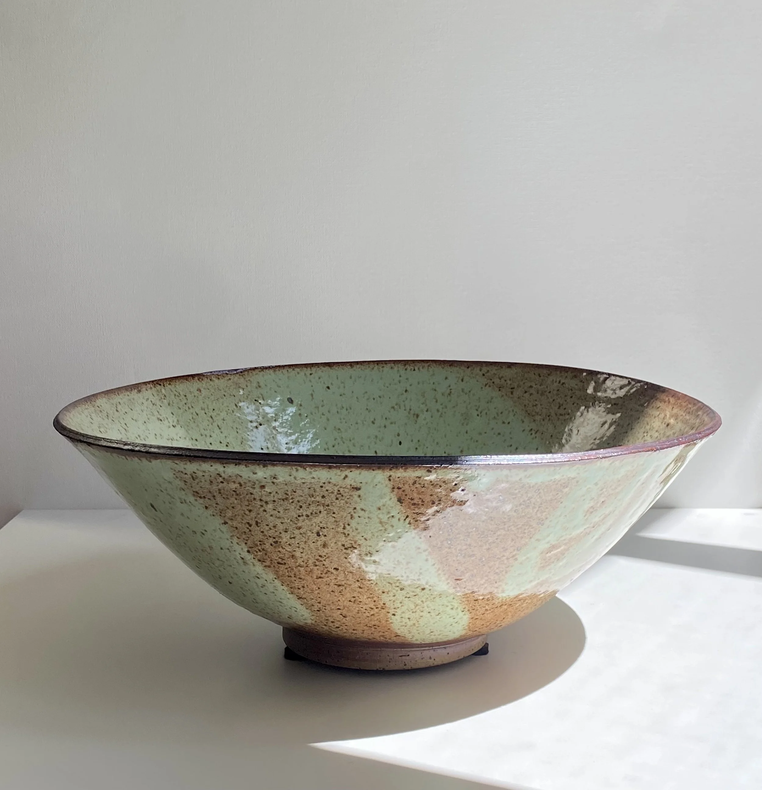 Bowl
Pistachio Shino
$400
Text or Email to Purchase