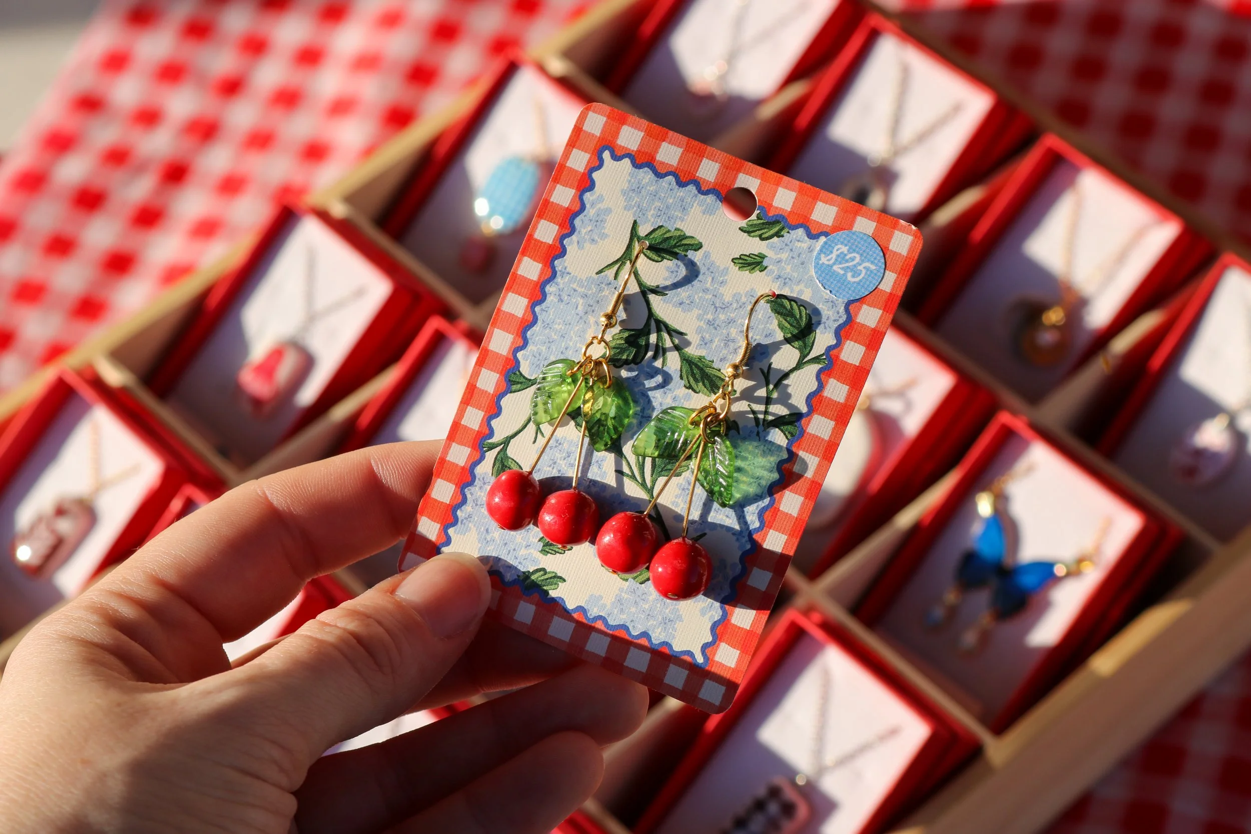 Mini Cherry Dangles