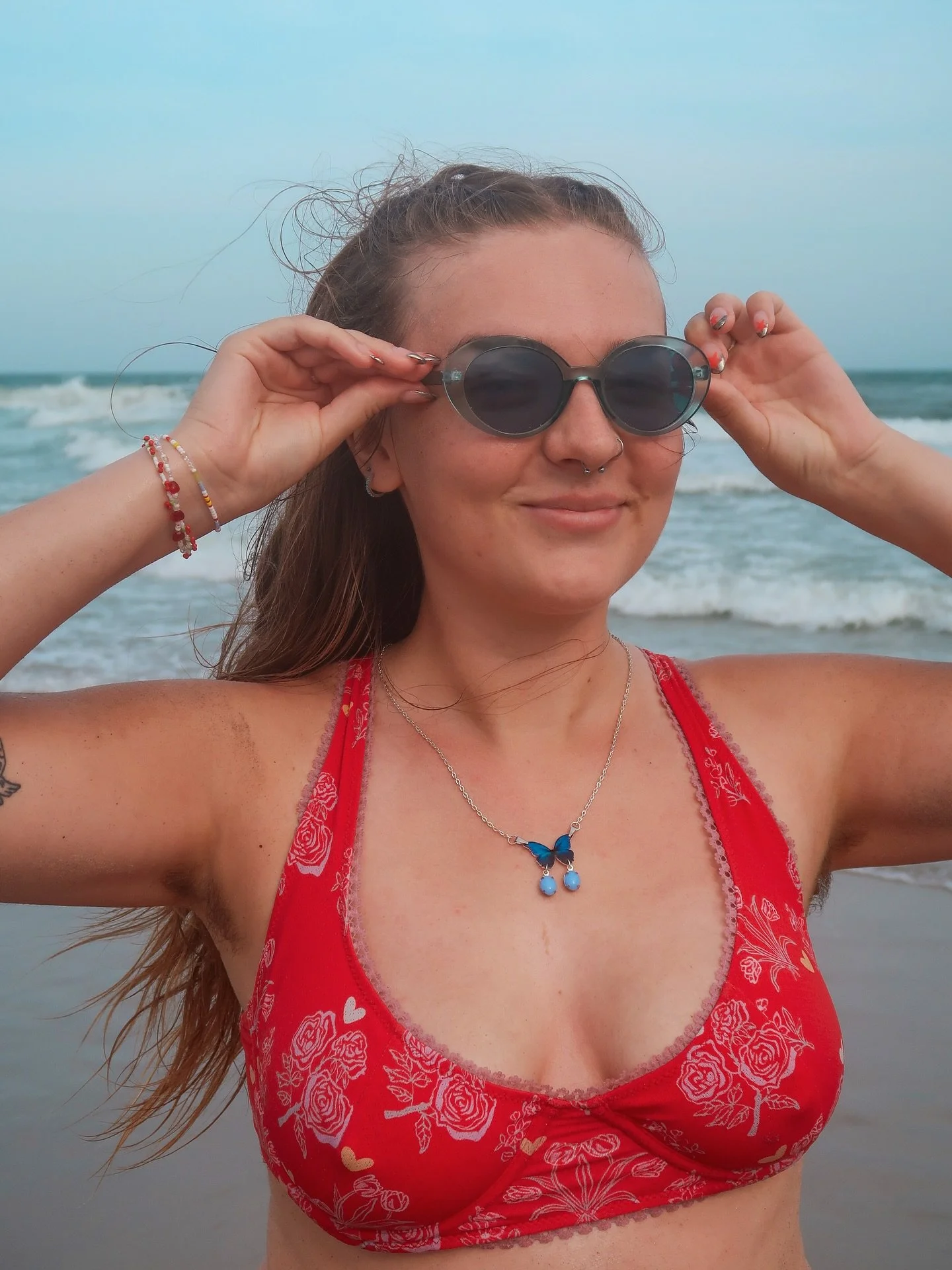 Blue butterfly necklace on Em 🦋

_________
📸: @lucygilbertcamera 

#jewelry #handmadejewelry #earrings #earring #earringmaking #photocharm #Clay #crawfish #crawfishcollections #polymerclayjewelry #painting #collage #handmadeearrings #richmond #rva