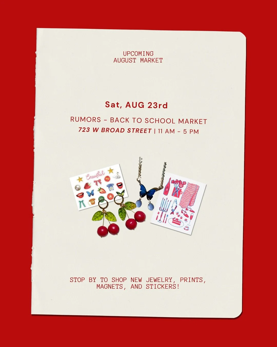 I&rsquo;ll be at the Back to School Market at @rumorsboutique this Saturday from 11-5 pm! Swipe for a look into what I&rsquo;ll have available! 

_________
📸: @lucygilbertcamera 

#jewelry #handmadejewelry #earrings #earring #earringmaking #photocha