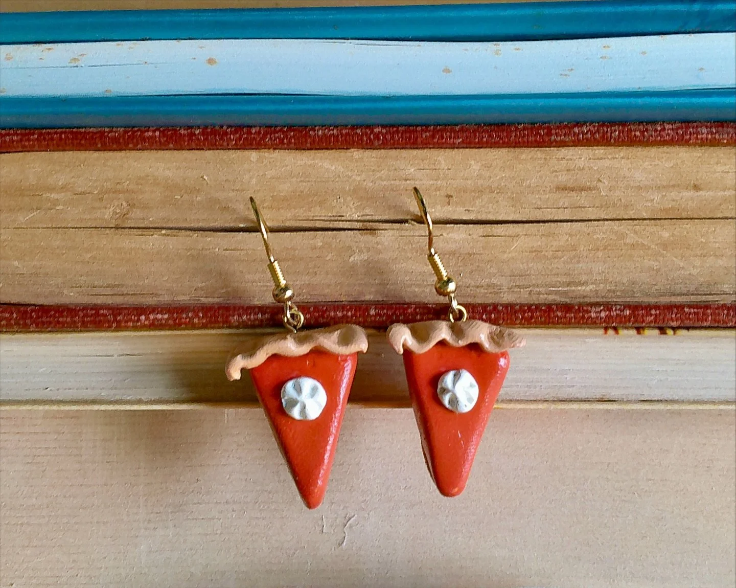 Gearing up for fall with a big batch of pumpkin pie earrings &amp; charms - now live on the site! 

I&rsquo;ll also have these in both silver &amp; gold at my next in-person market this weekend, 10/26, with @swapmeetrva in Monroe park. 

_________

#