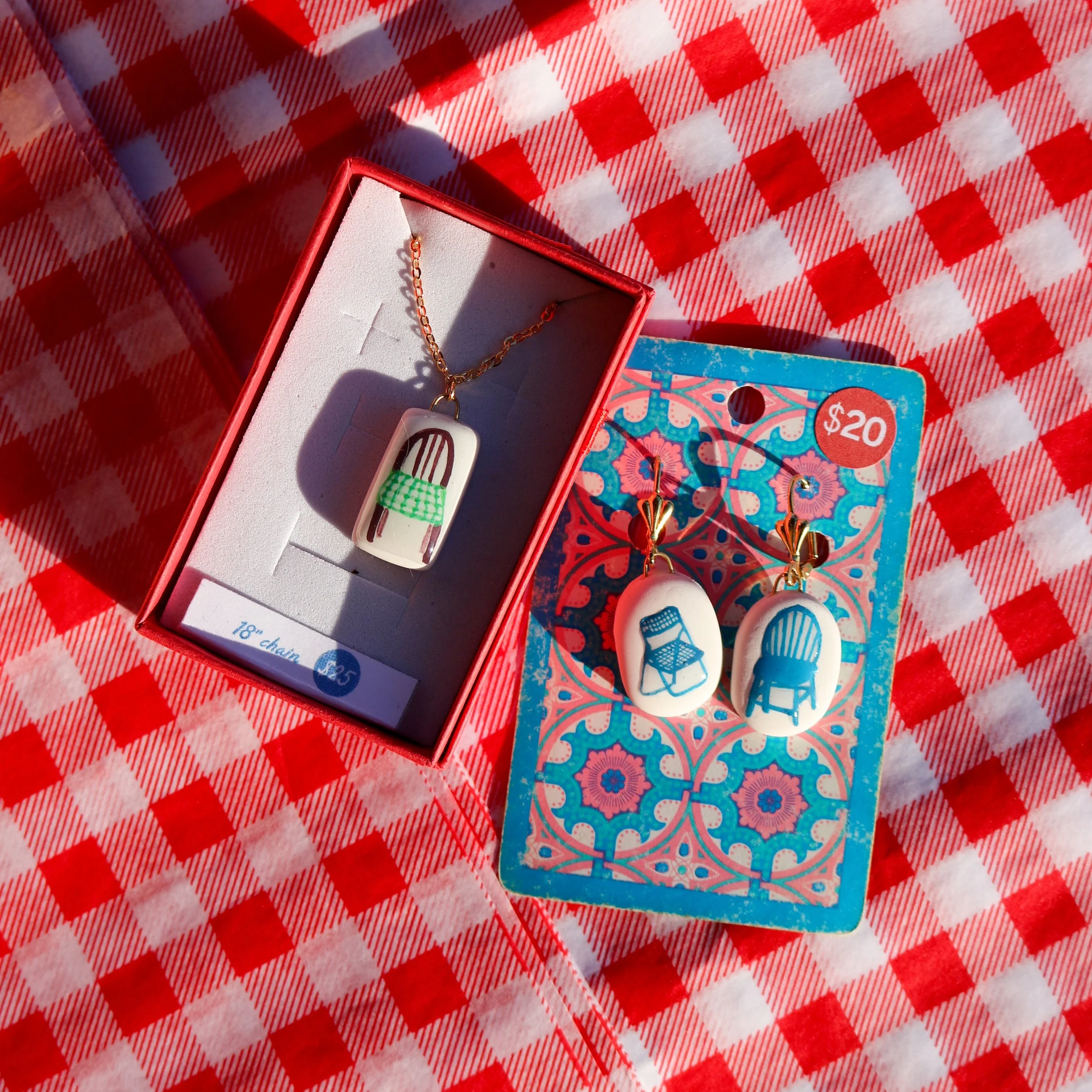 Chair pair! 🪑🪑🪑 These &amp; many more new charms available tomorrow &amp; Friday at the @fanartsstroll ! I&rsquo;ll be on the sidewalk near 2502 Hanover Ave ~ follow the music!!