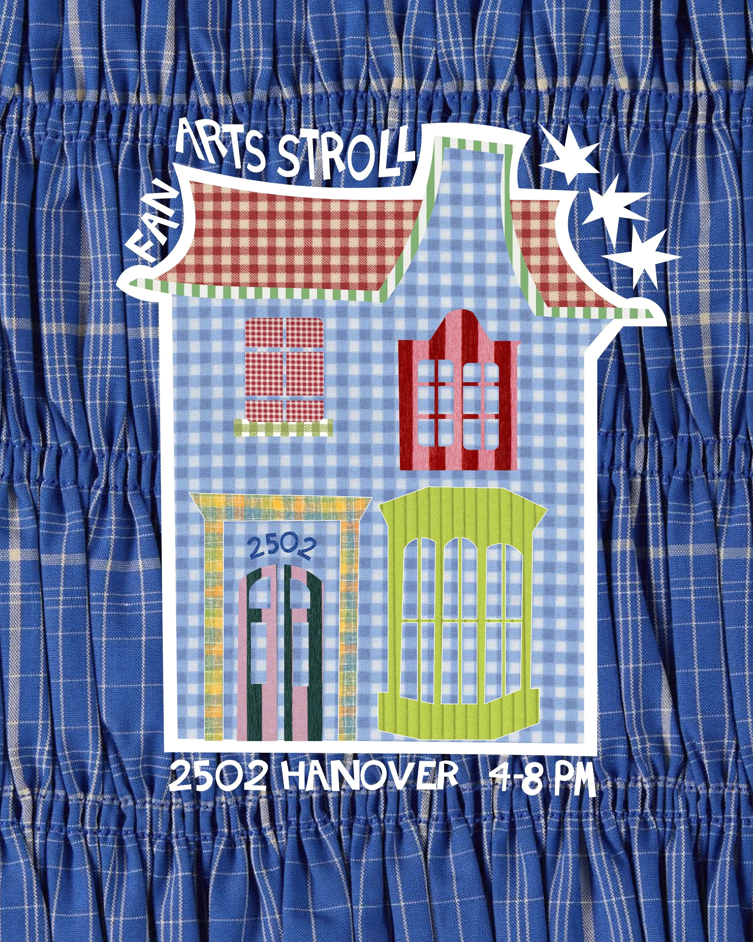 Second day of @fanartsstroll is today: 4-8pm!! Stop by 2502 Hanover (near Curbside Cafe) to shop my thangs &amp; start your stroll🚶&zwj;♀️

&mdash; 
Inspired to make a lil graphic by @pelikanprintco&rsquo;s post yesterday - go check her out at 2315 