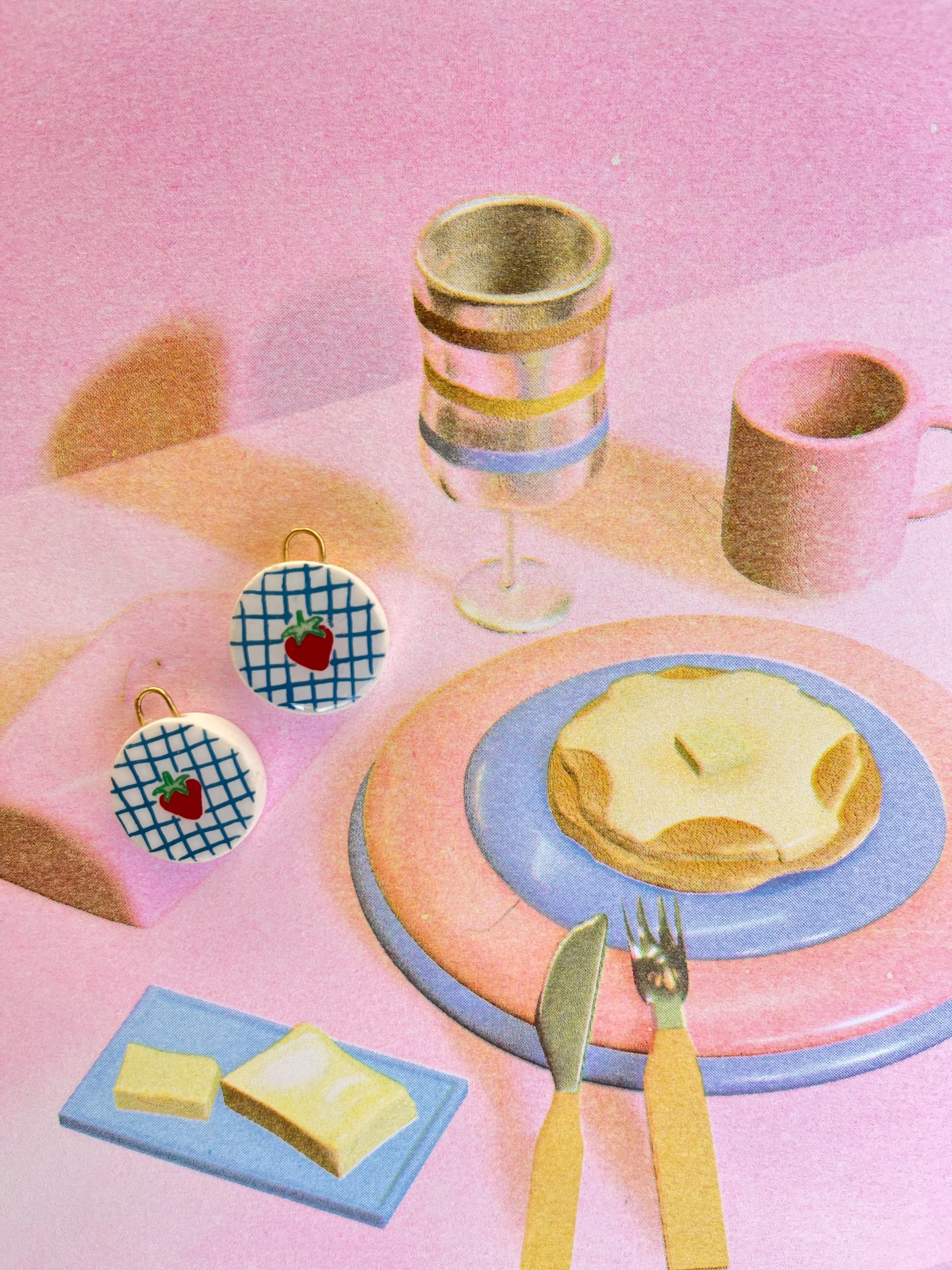 Pom Coffee Cup Earrings