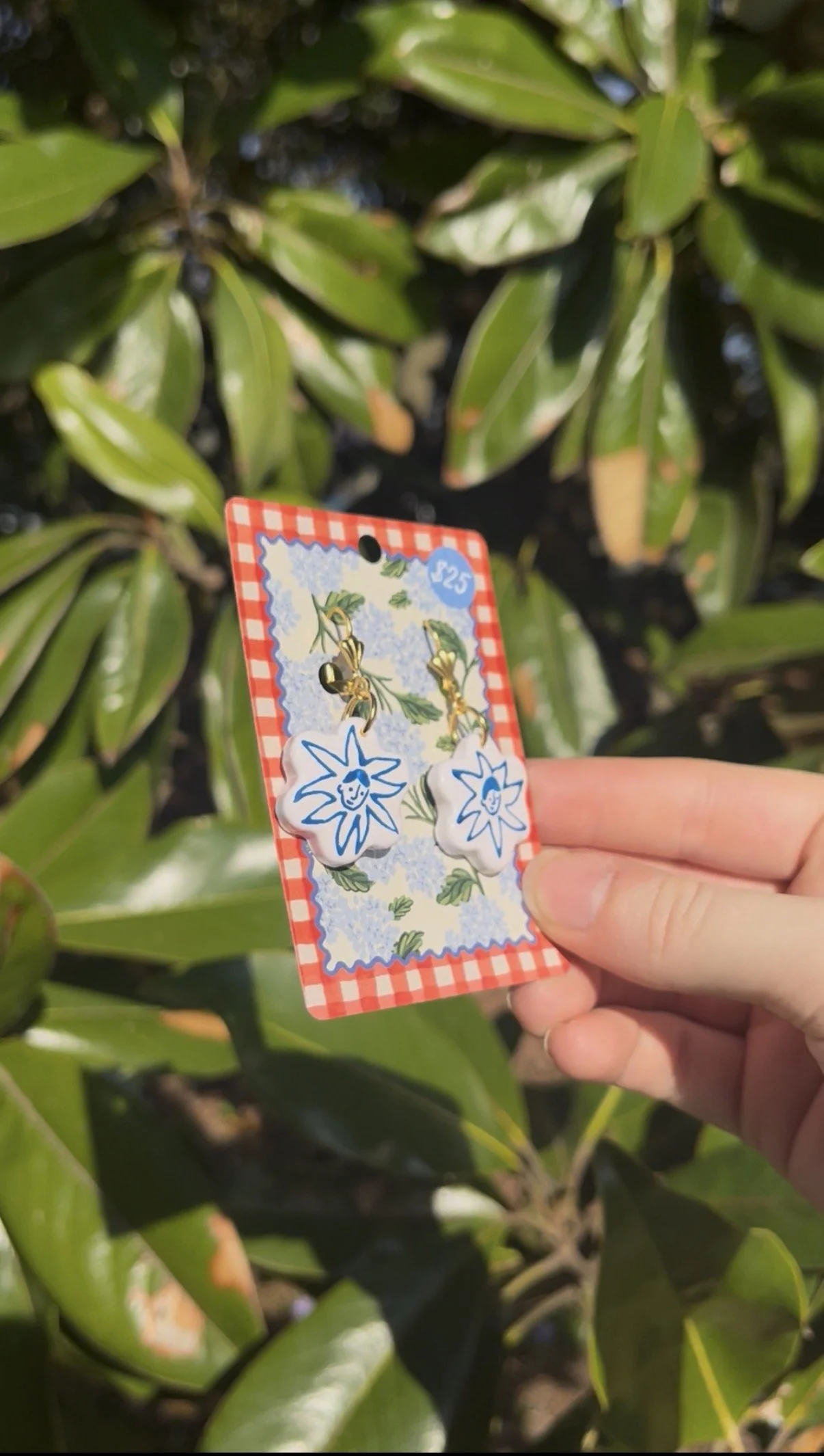 Flower Face Earrings