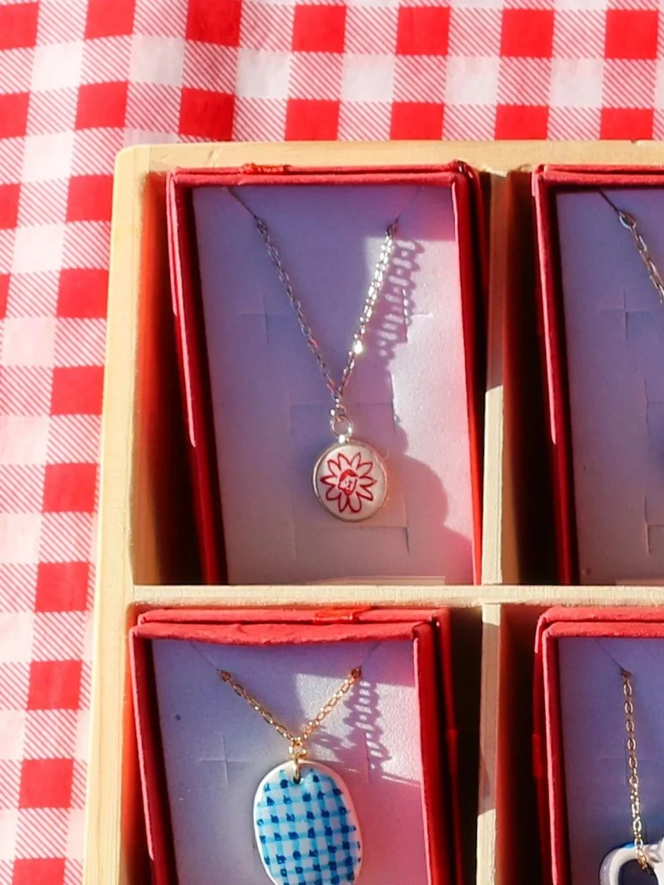 Flower Face Necklace