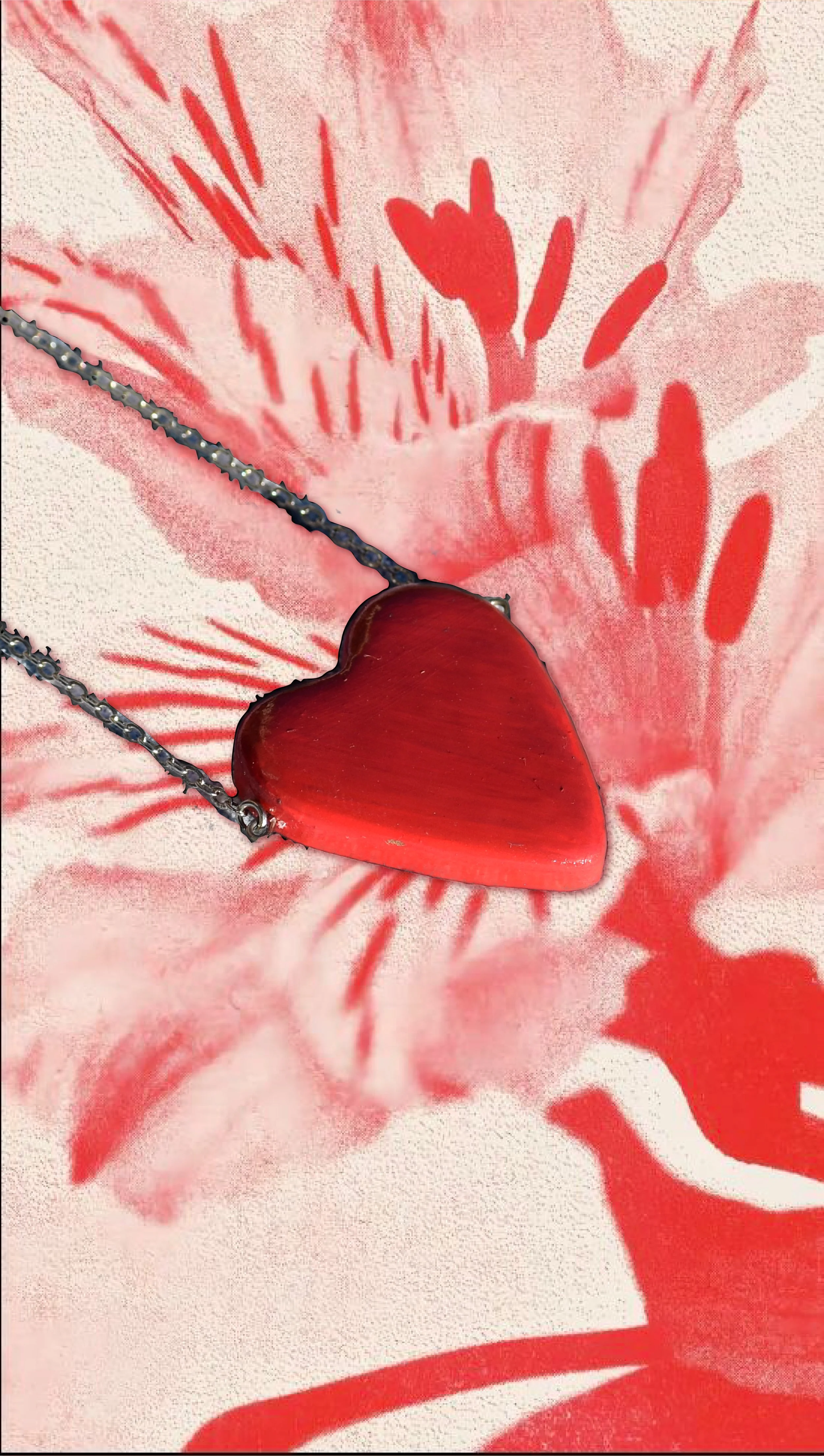 Red Heart Necklace