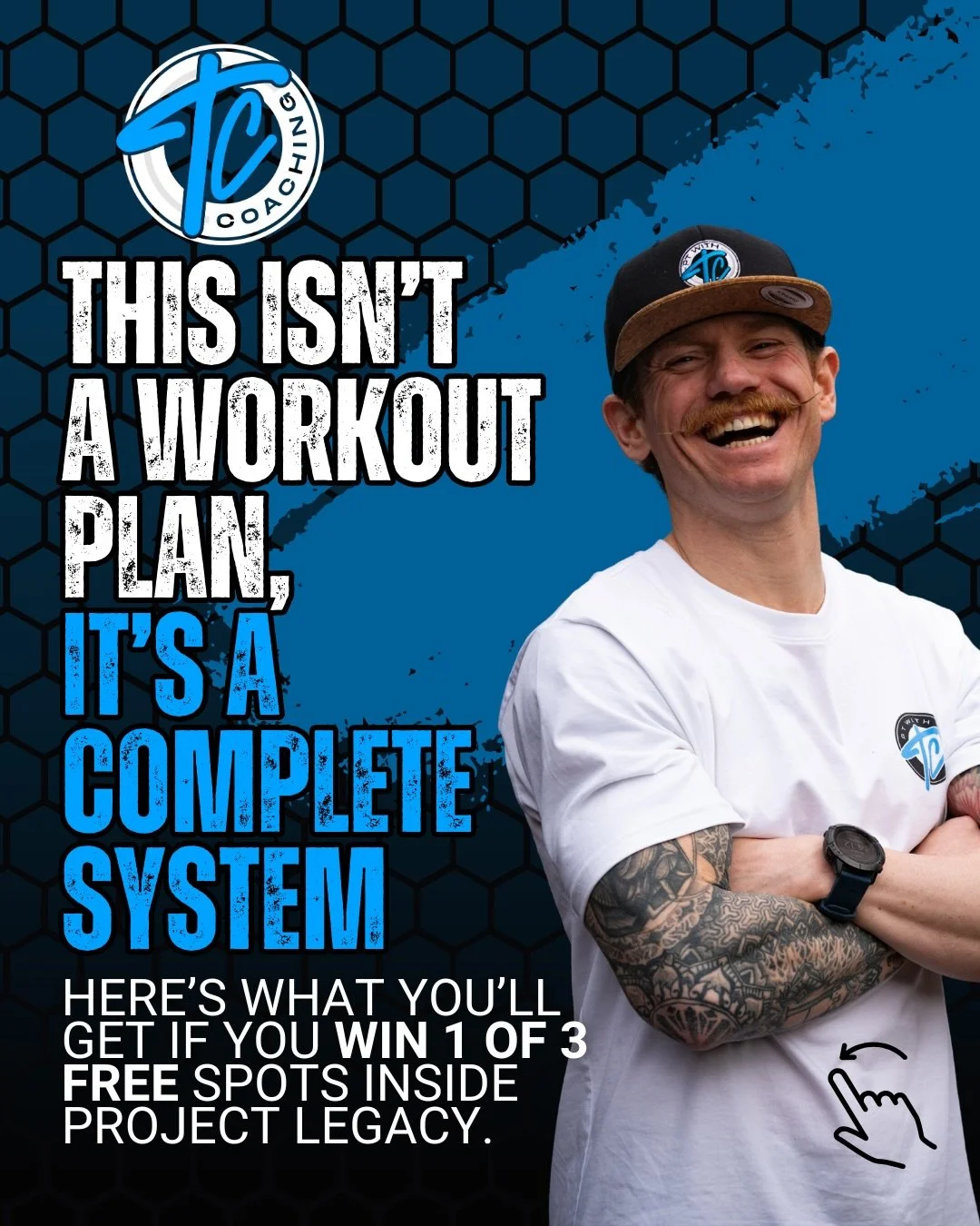 When I say &ldquo;Project Legacy,&rdquo; I don&rsquo;t mean a few workouts and check-ins.

This is a fully integrated coaching system for high-performers who want to lead themselves again.

If you win one of the 3 free coaching spots, here&rsquo;s wh
