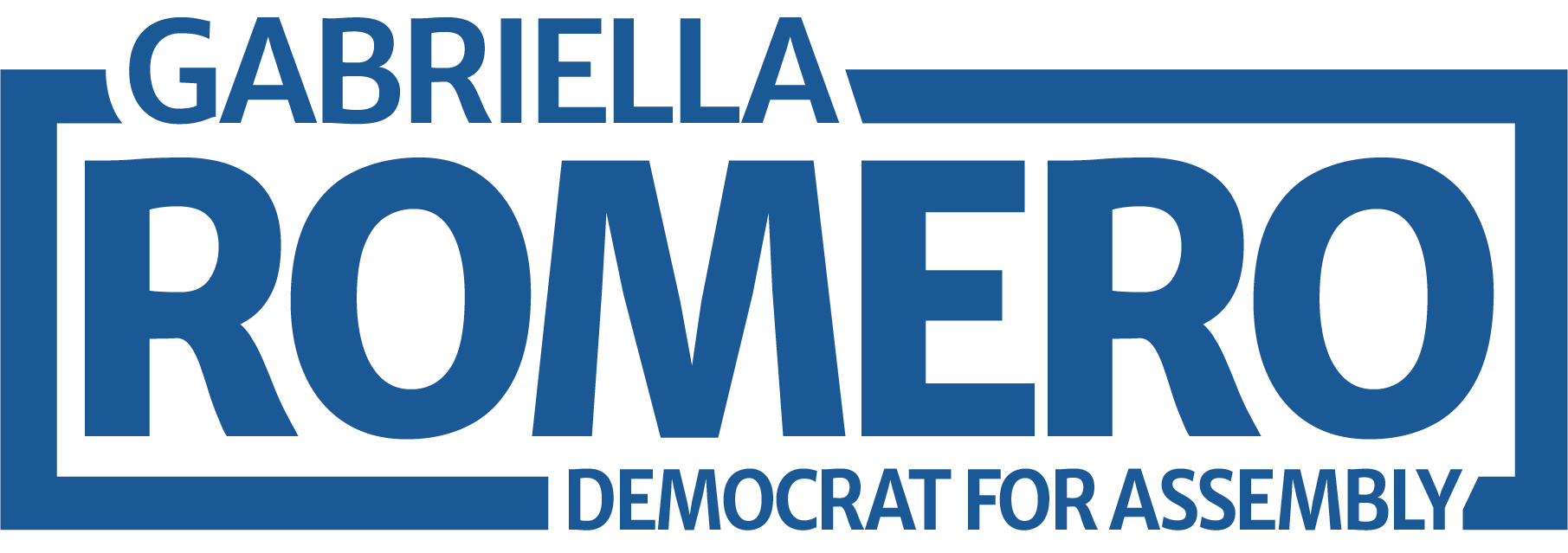 GABRIELLA ROMERO - DEMOCRAT FOR ASSEMBLY - NEW YORK STATE (Campaign Logo in Blue)