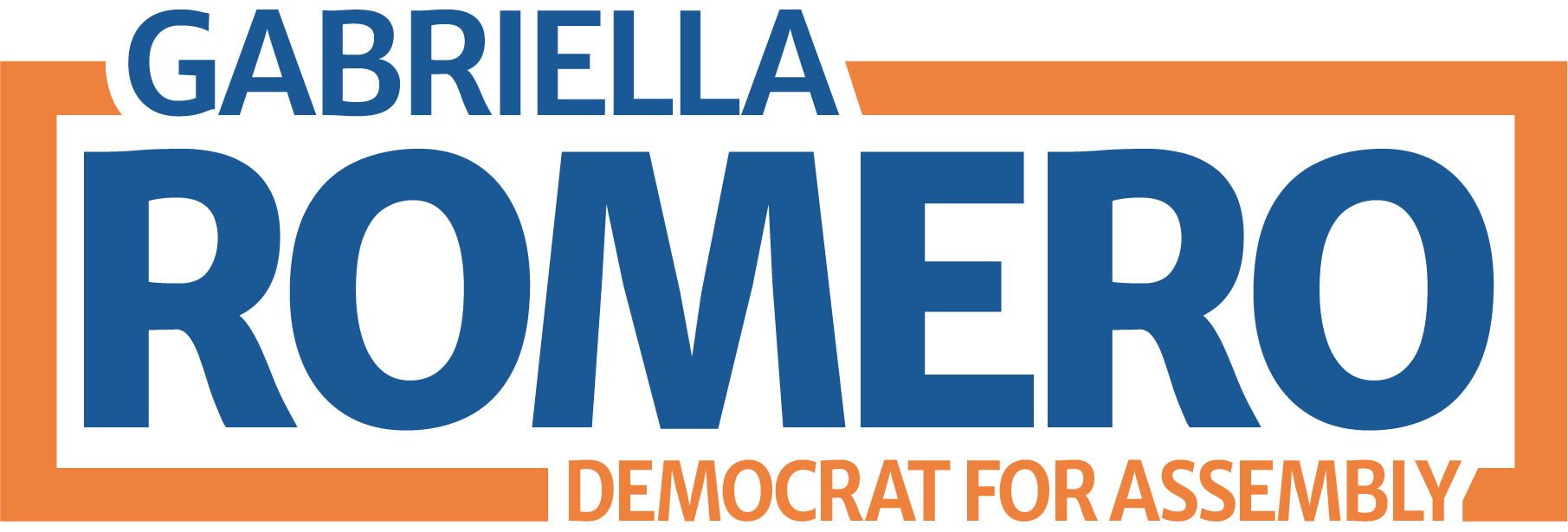 GABRIELLA ROMERO - DEMOCRAT FOR ASSEMBLY - NEW YORK STATE (Campaign logo in Blue and Orange)