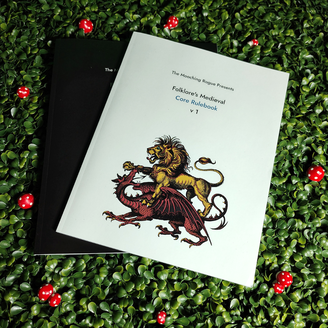 Folklore's Medieval Core Rulebook and Bestiary (White dice)