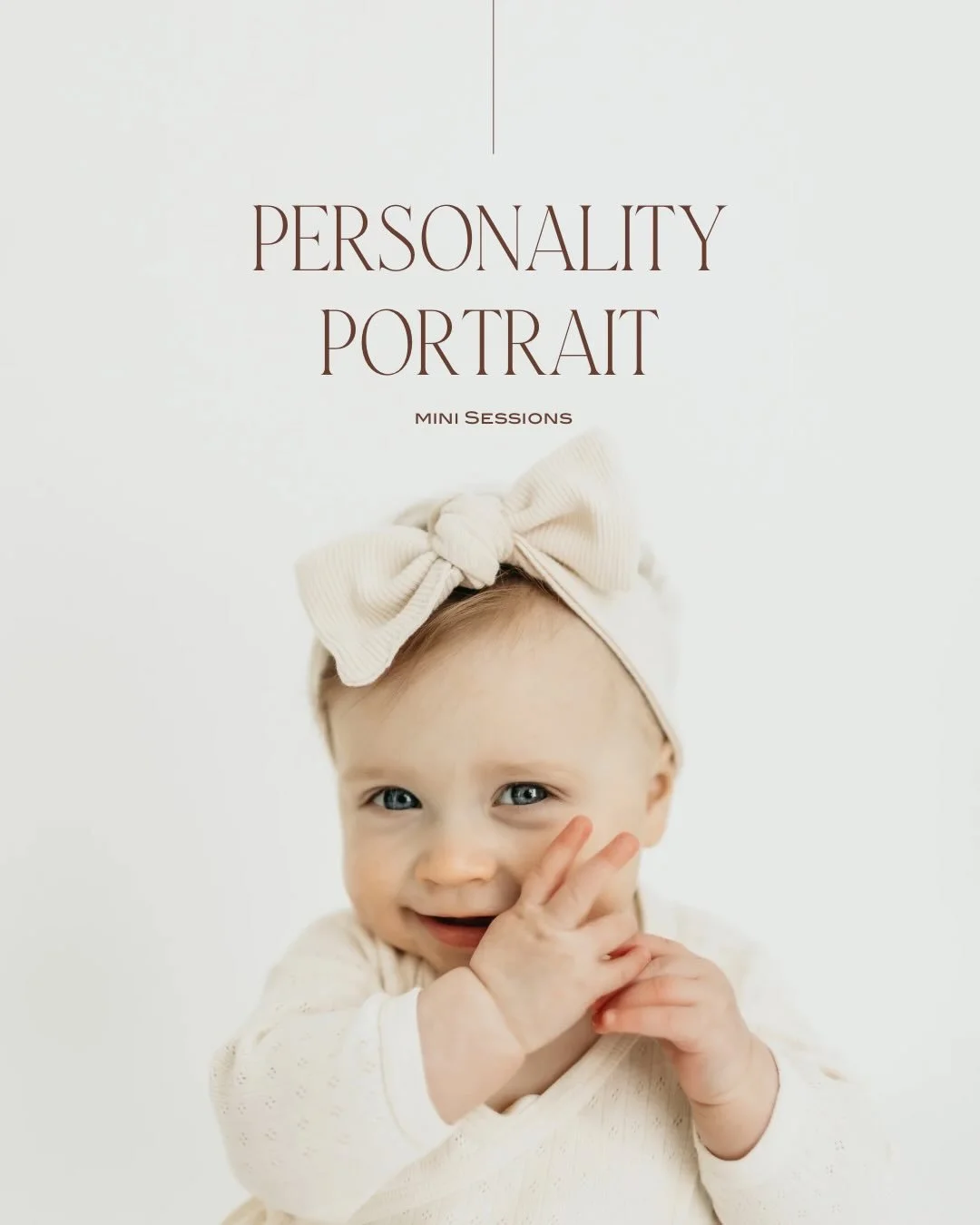 ONLY THREE SPOTS LEFT for Personality Portrait Mini sessions!!

These portraits are both modern and timeless. Shot on a white backdrop so the focus is fully on your little one and their big personality!#

Swipe through for all the details and if you&