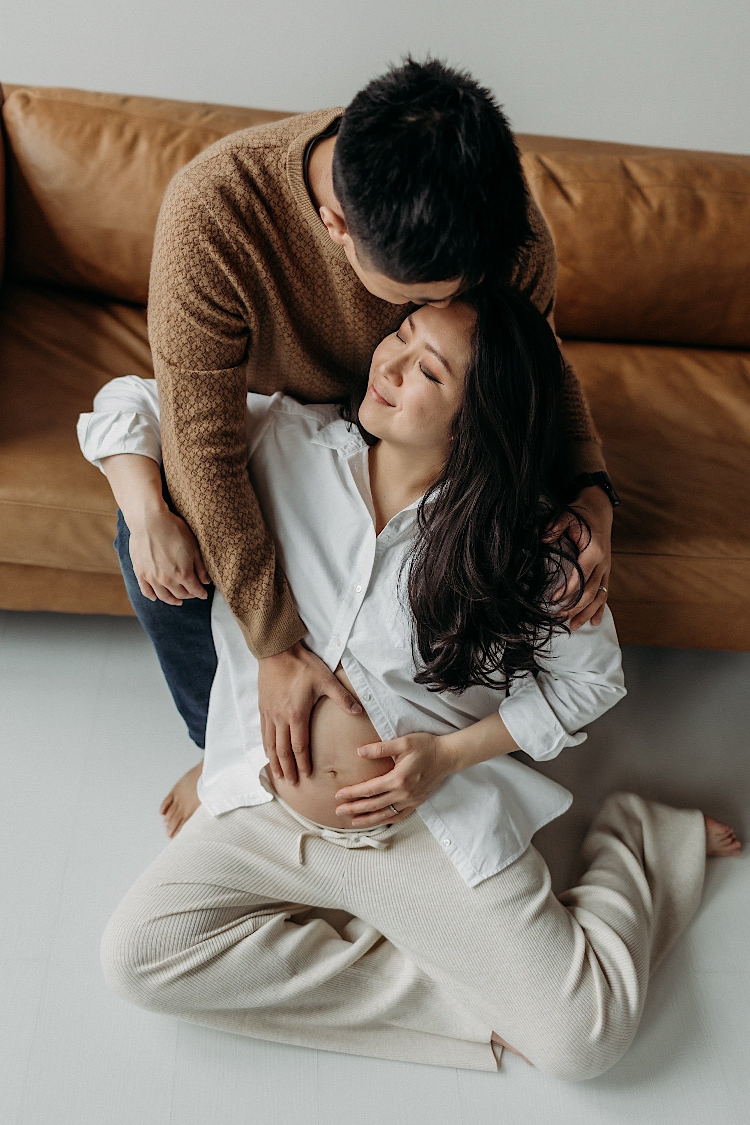 23_Central MA Winter Studio Maternity Session.jpg
