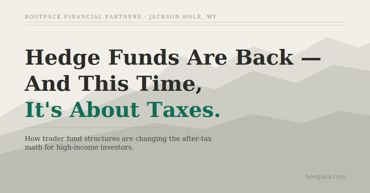 Hedge Funds Are Back — And This Time, It's About Taxes
