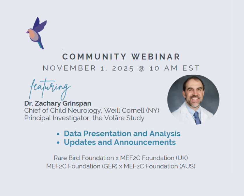 MEF2C Haploinsufficiency Syndrome Volare Study Webinar