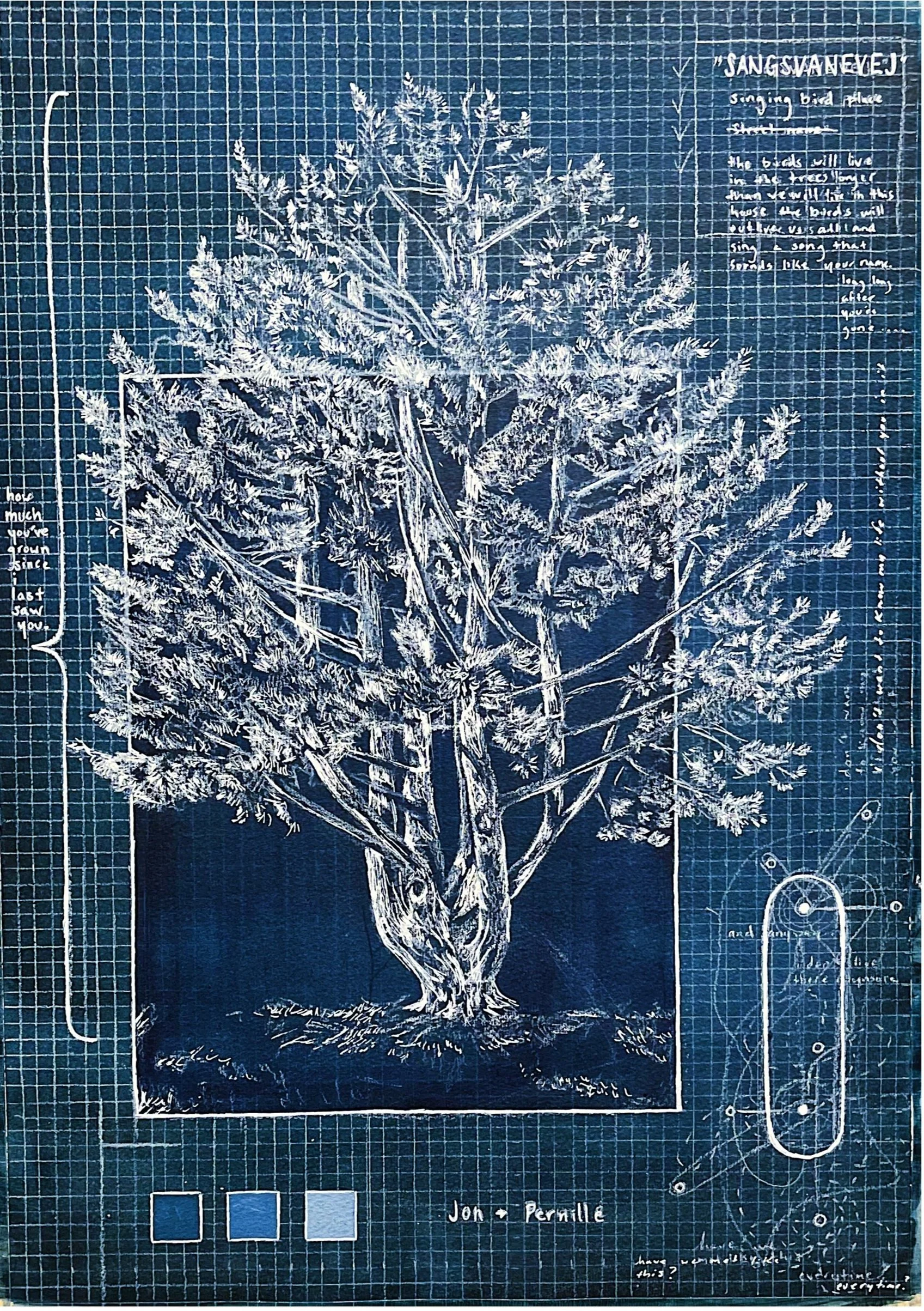 blue drawing 6 (tree for will)