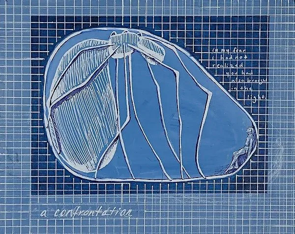 blue sketch 2 (a confrontation)