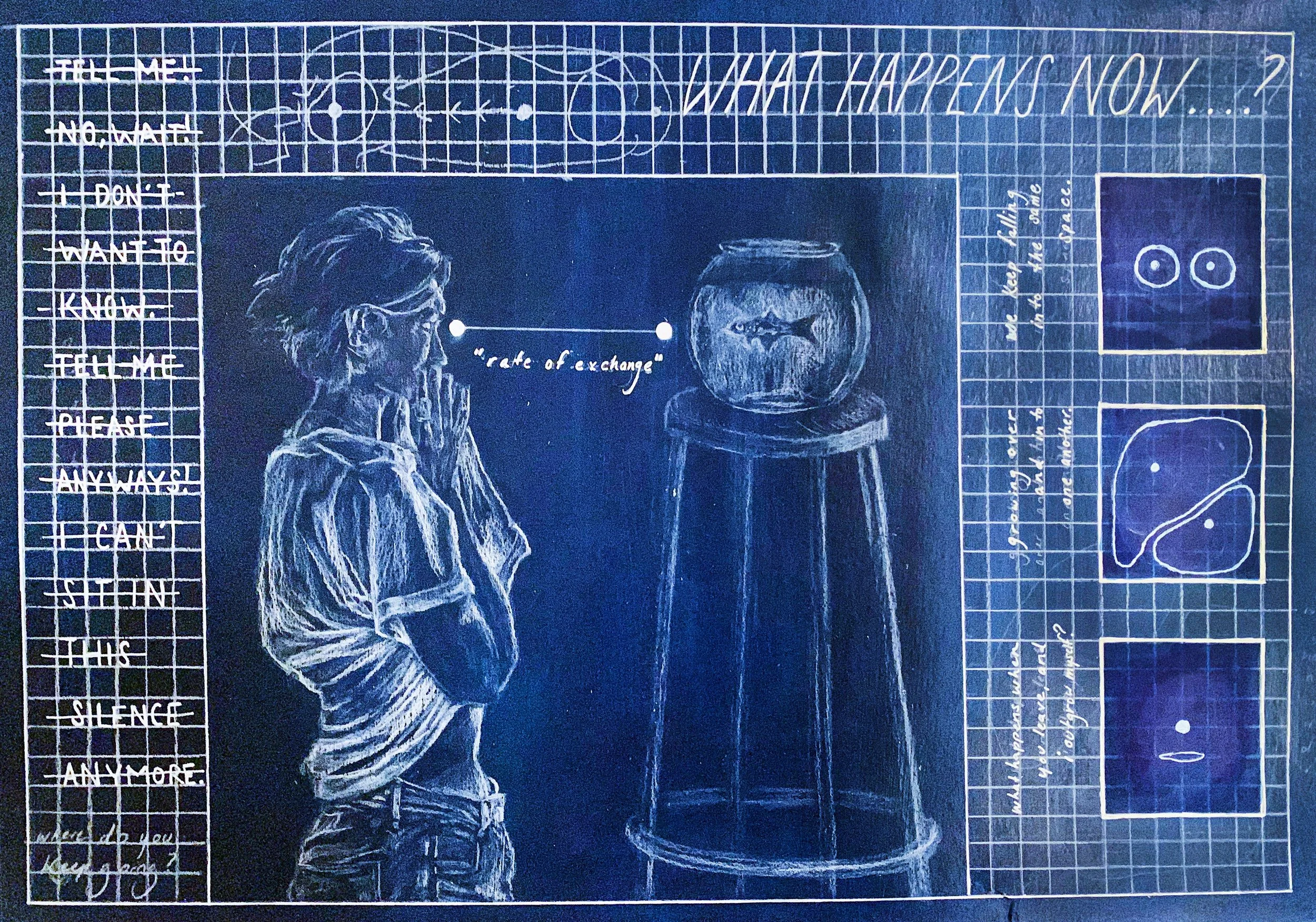 blue drawing 3 (worlds worst staring contest)