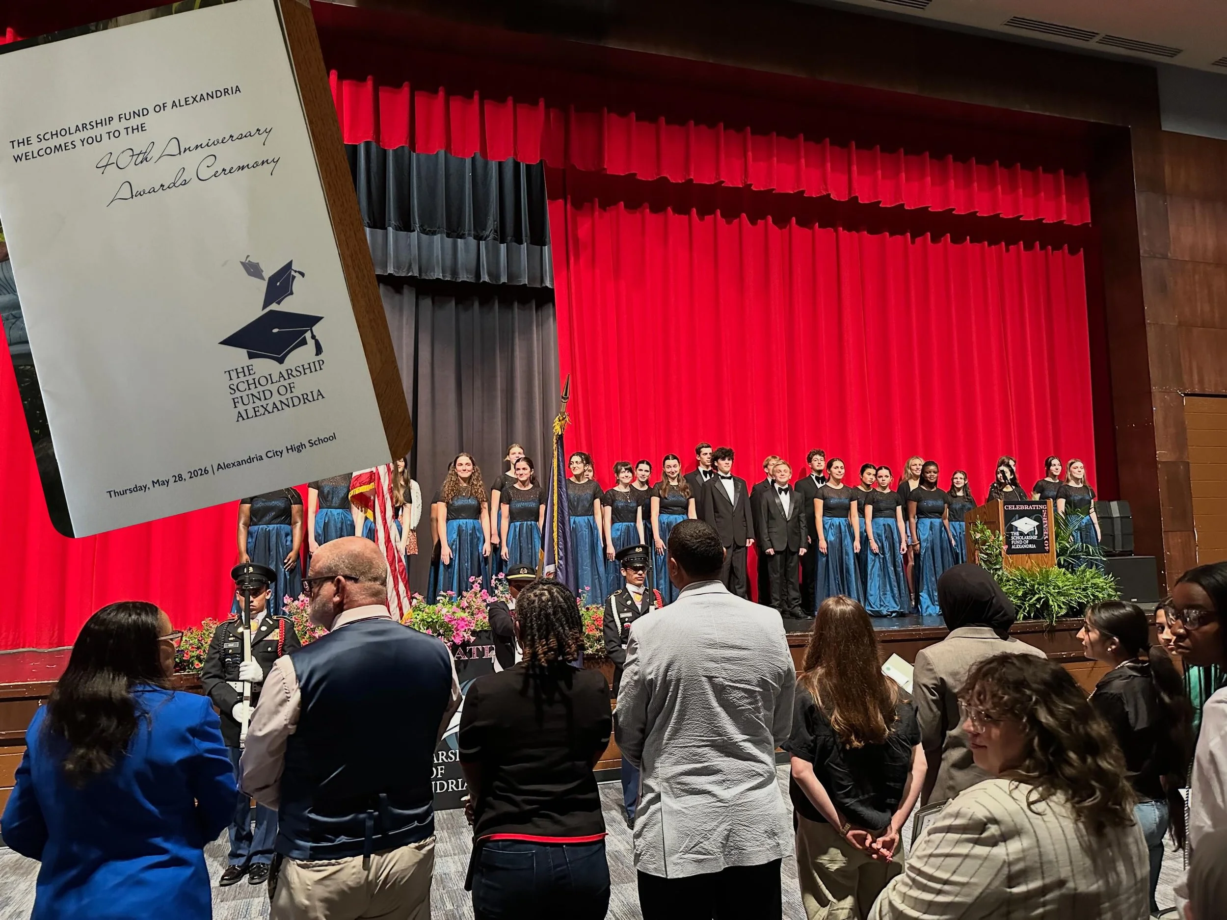 Congrats to the over 200 students who received scholarships this year from the Scholarship Fund of Alexandria! Great speeches from the student speaker, School Board Chair Dr. Rief, Vice Mayor Sarah Bagley, Superintendent Dr Kay-Wyatt and SFA Leaders,