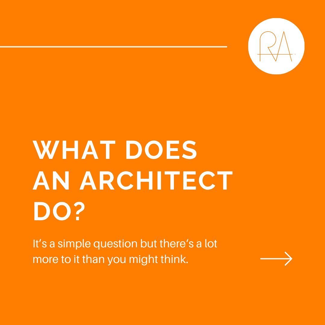 What does an architect do❔We&rsquo;d have bet it was just drawing pretty buildings too when we started our first architecture degree. Turns out it involves a lot more! Here&rsquo;s a little taster of what we normally do:

1️⃣ Turn your ideas into des