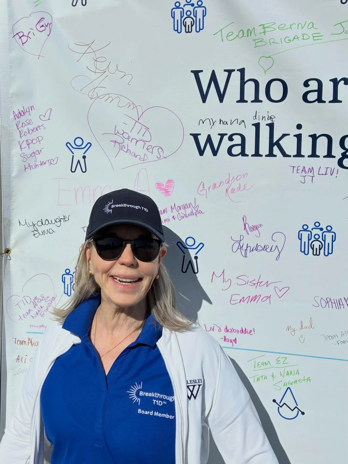 Great day for #breakthrought1dwalk  Still time to donate to find the cure for son Brian and the millions who live with tid!